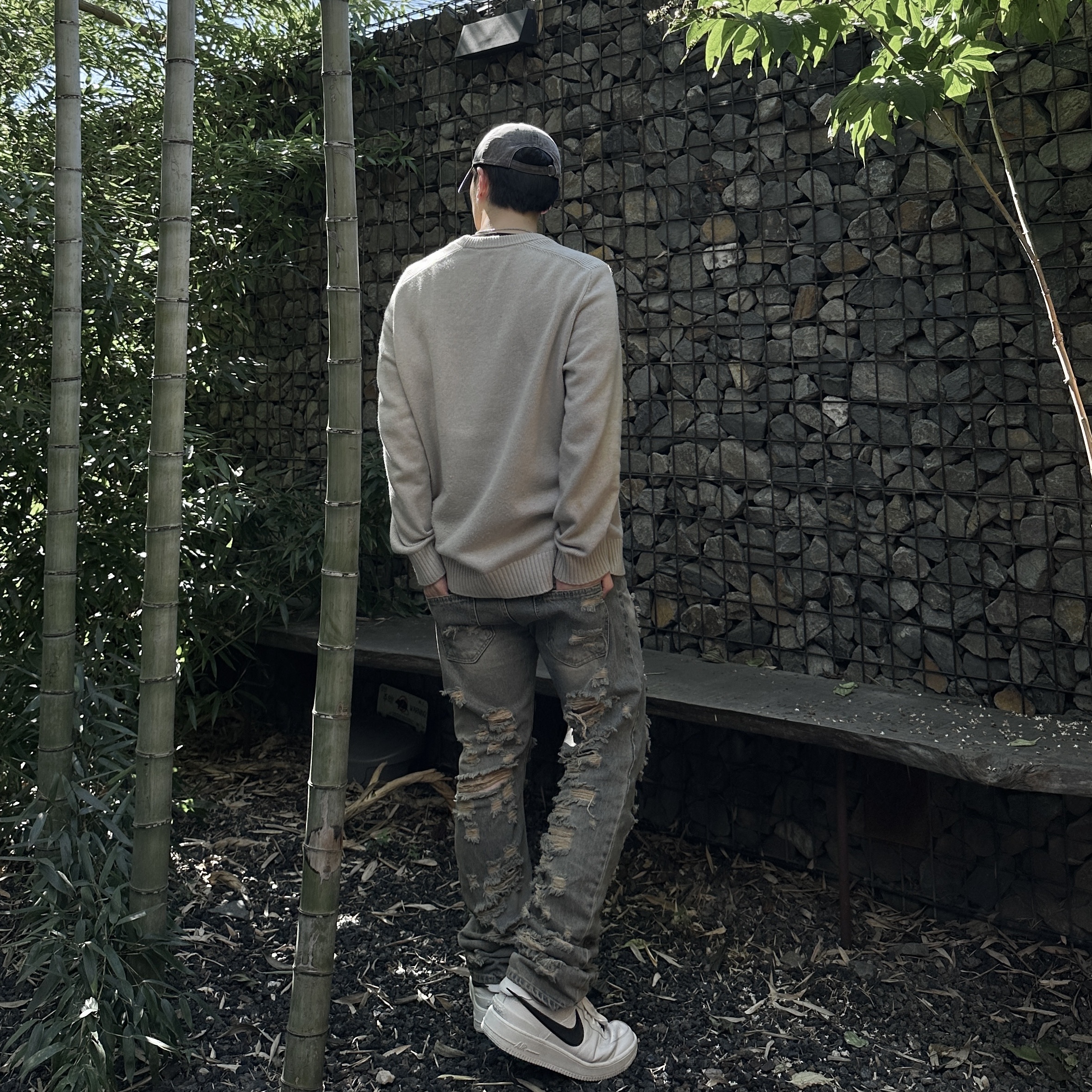 Nike x Ambush Air Force 1 Low SP Phantom 착용 스타일 - 3