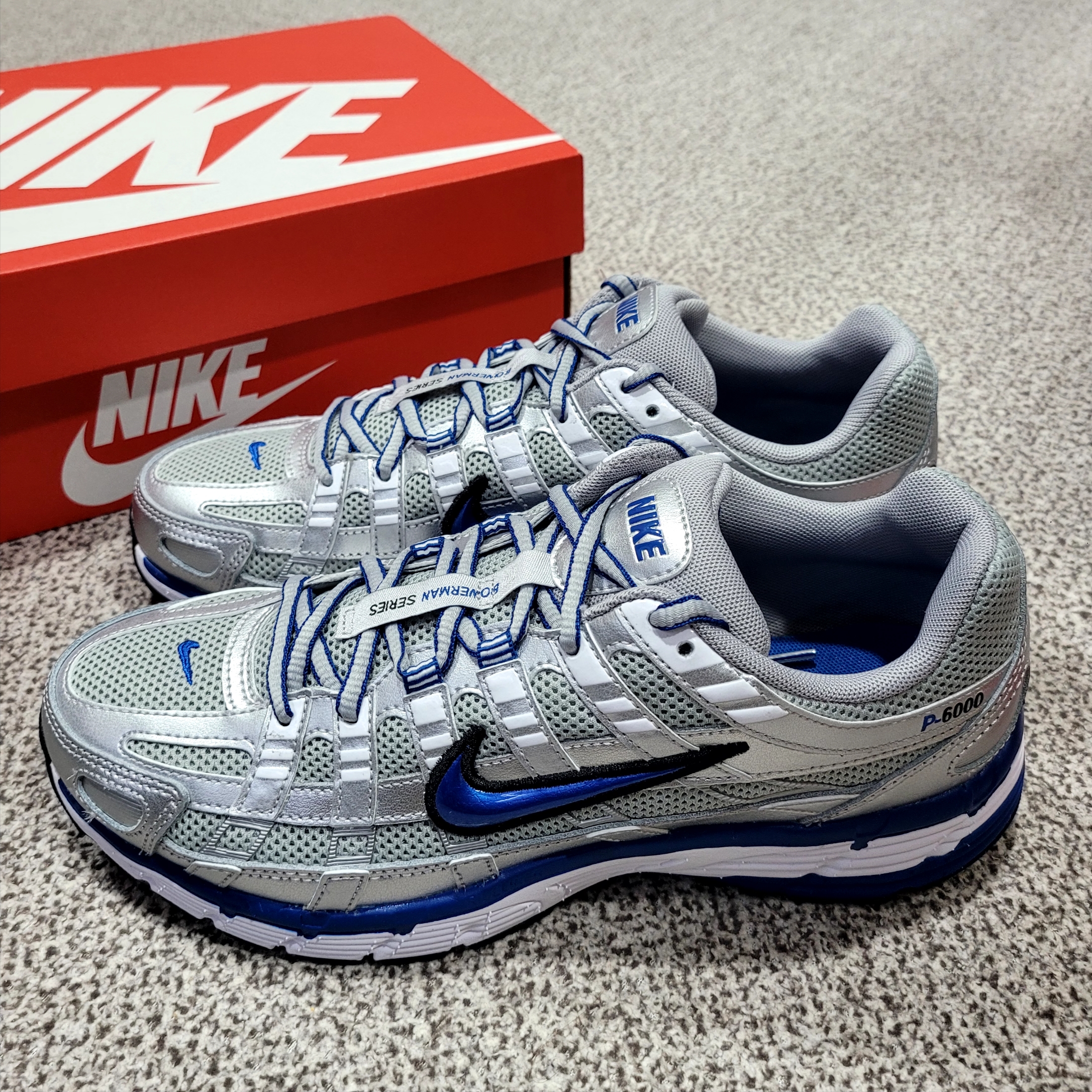 (W) Nike P-6000 Laser Blue 착용 스타일 - 5