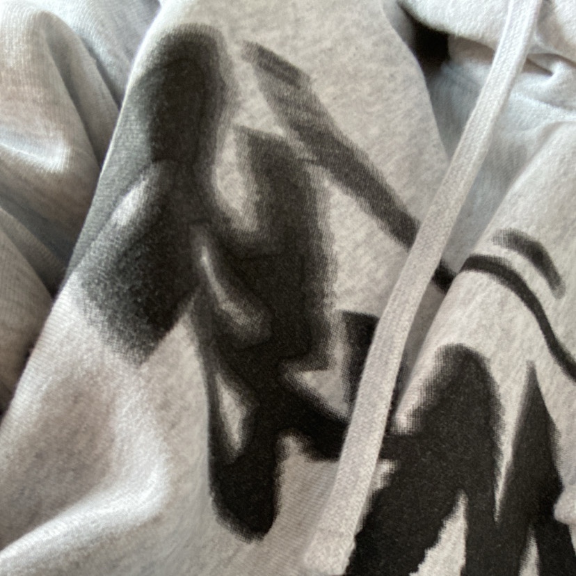 Stussy Dizzy Stock Hoodie Ash Heather 착용 스타일