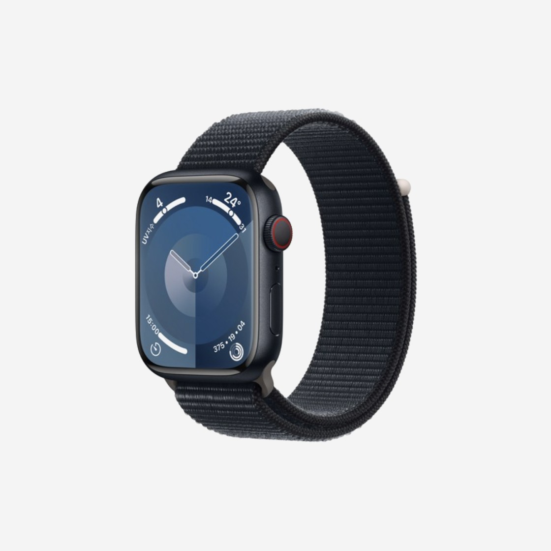 Apple Watch Series 9 45mm Cellular Midnight Aluminium Case with Sport Loop Midnight (Korean Ver.) 상세 이미지 1