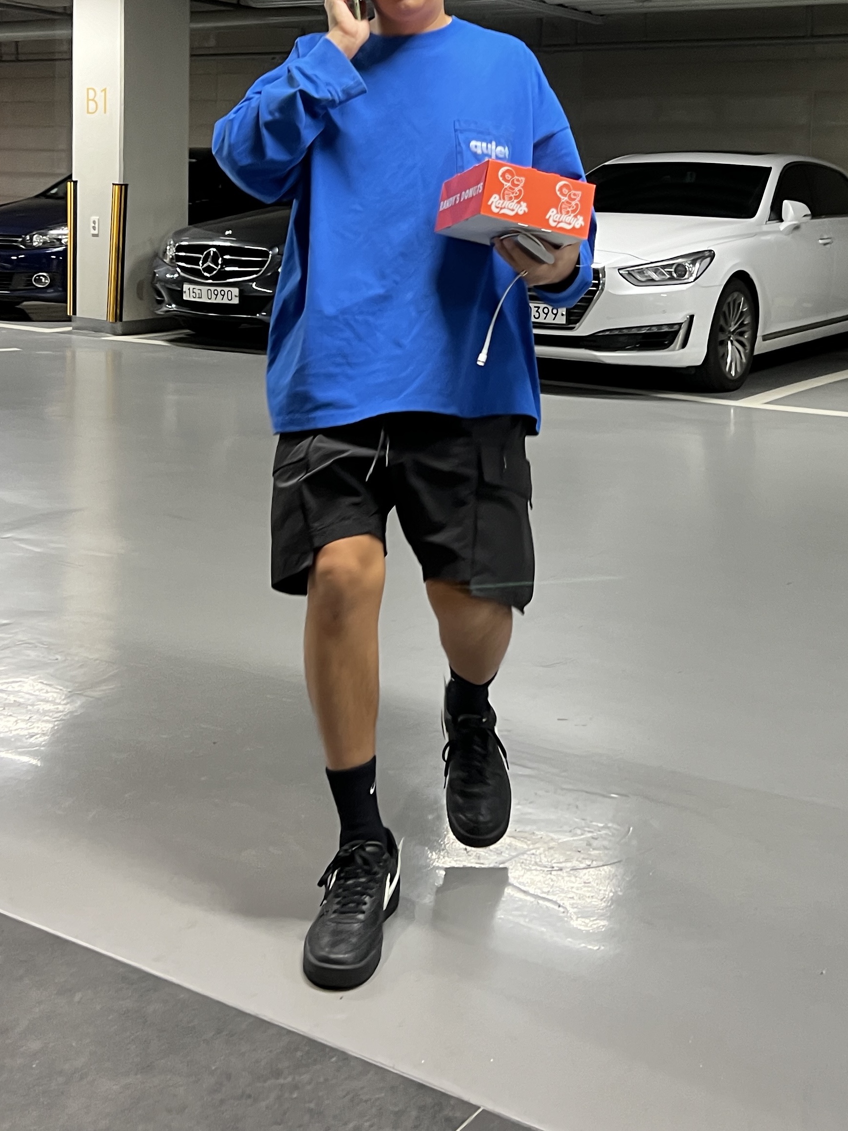 Nike x Ambush Air Force 1 Low SP Black 착용 스타일 - 1