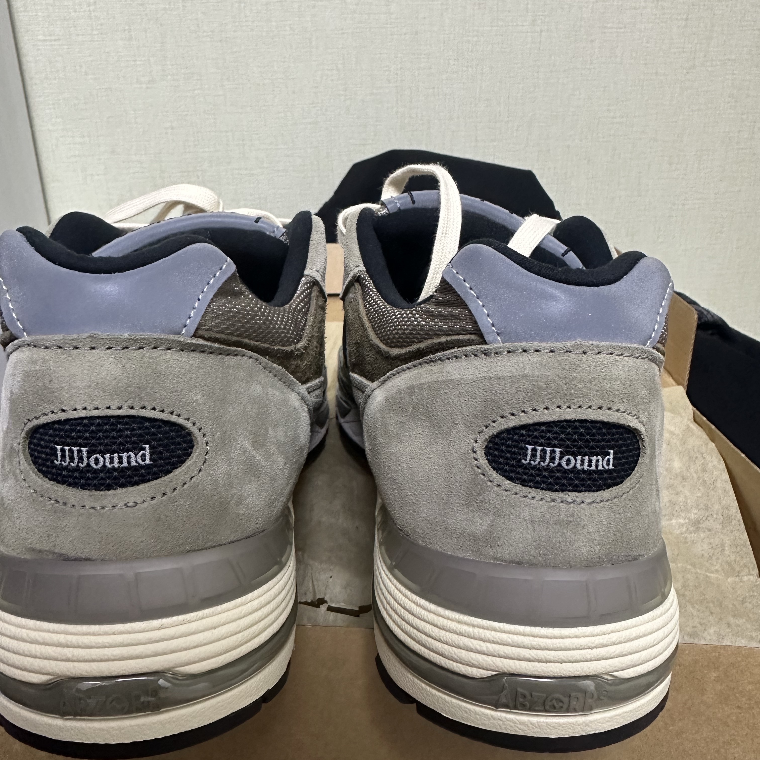 New Balance x JJJJound 991 Made in UK Grey 착용 스타일 - 4