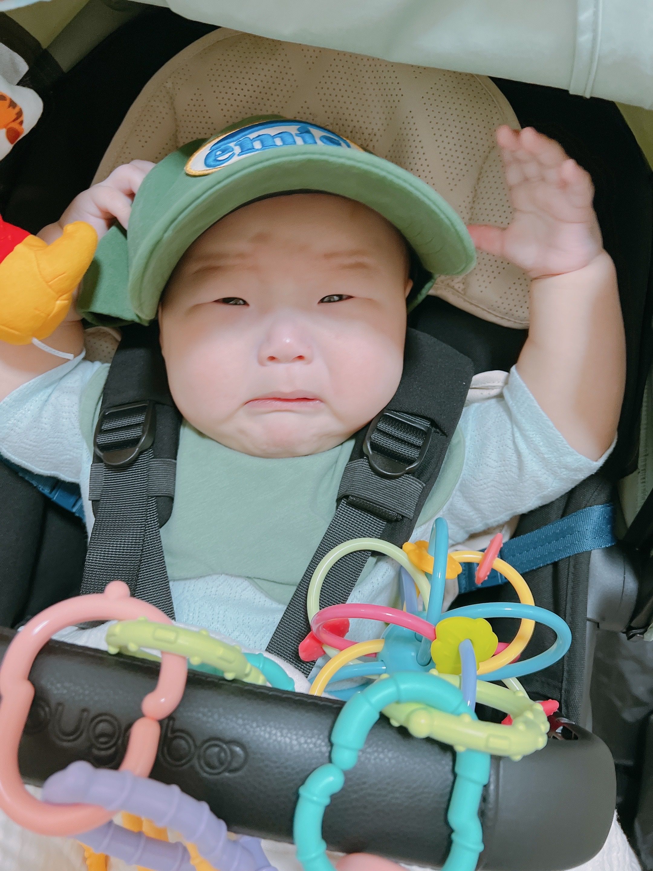 Emis Wappen Ball Cap Green 착용 스타일 - 2