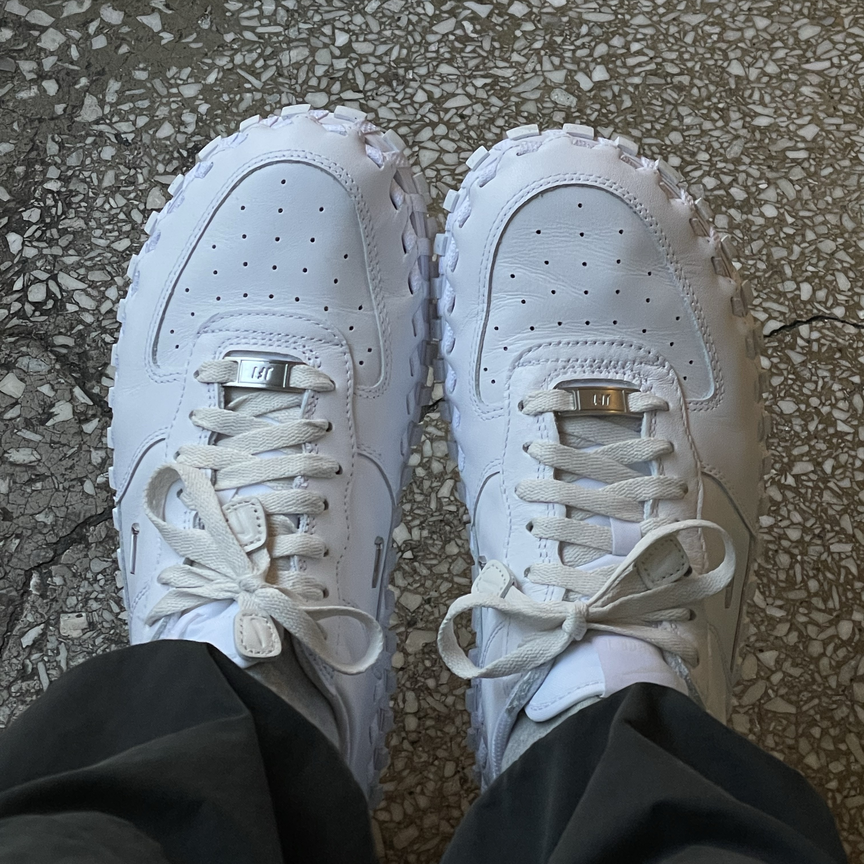 Nike x Jacquemus J Force 1 Low LX SP White 착용 스타일