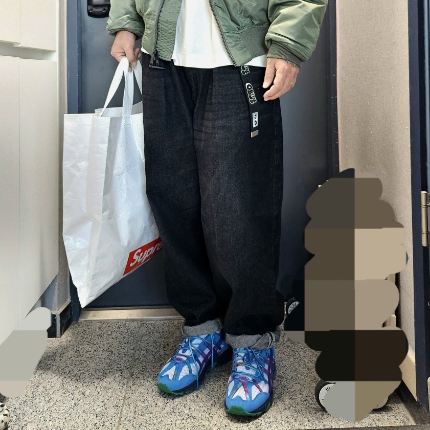 Asics x A.P.C. Gel-Sonoma 15-50 Blue 착용 스타일