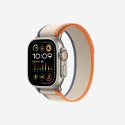Apple Watch Ultra 2 49mm Titanium Case with Trail Loop S/M Orange Beige (Korean Ver.)