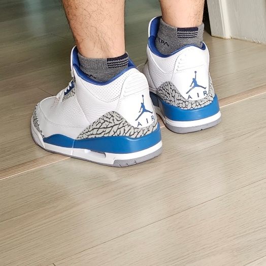 Jordan 3 Retro True Blue and Copper 착용 스타일