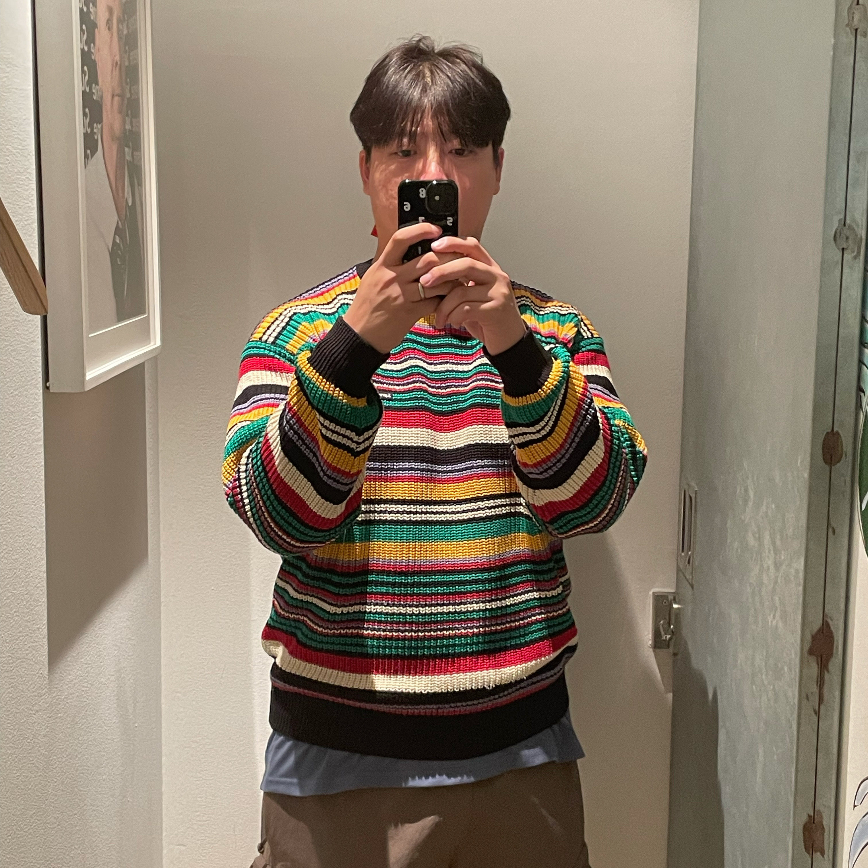 Supreme Small Box Ribbed Sweater Multicolor - 23FW, Nike ACG T-Shirt Cobalt Bliss - Asia 착용 스타일