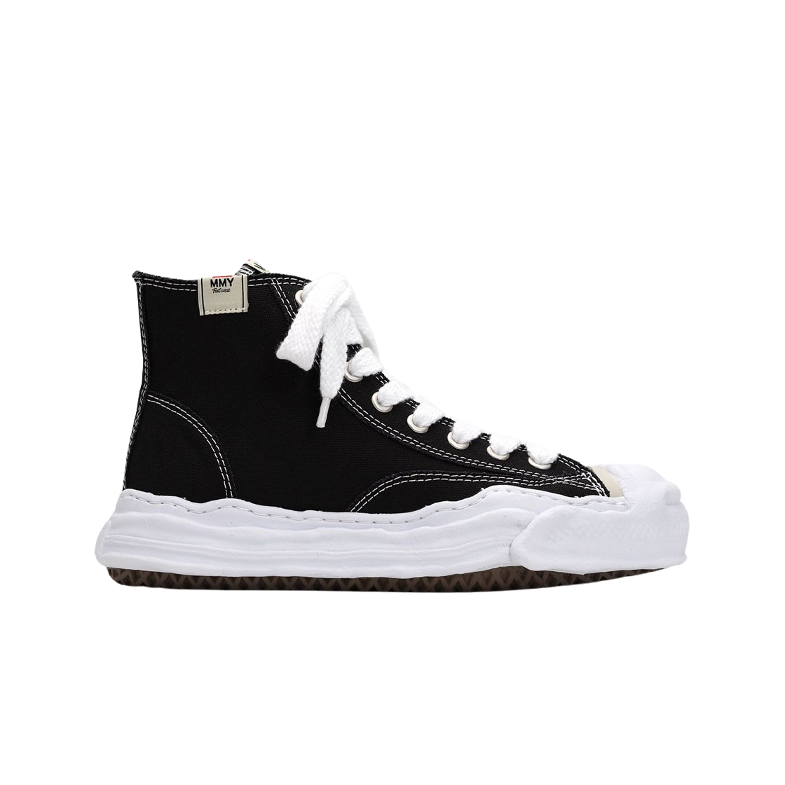 메종 미하라 야스히로 행크 OG 솔 캔버스 하이탑 스니커즈 블랙(Maison Mihara Yasuhiro Hank OG Sole Canvas High-top Sneakers Black) - 1