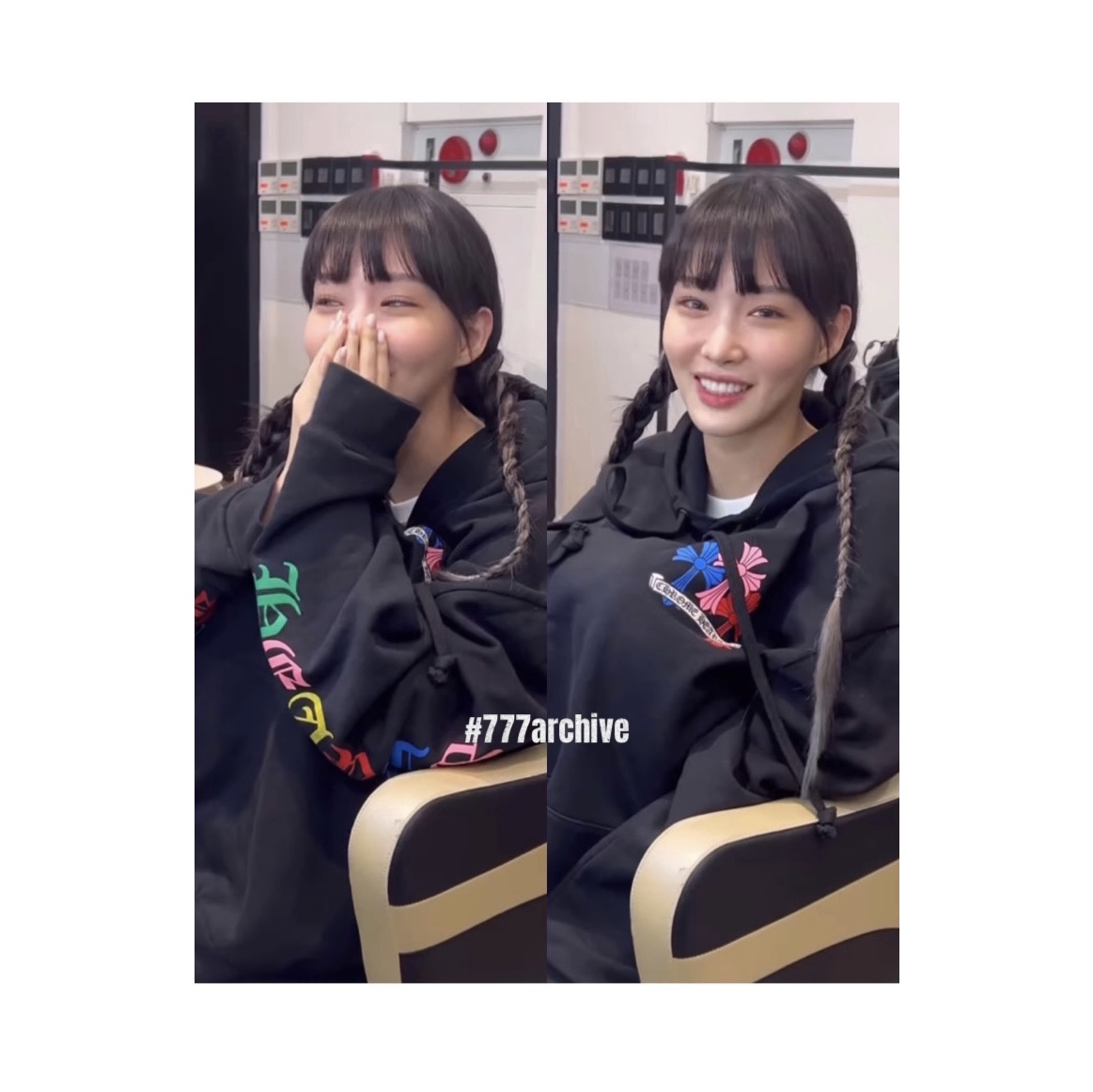 Chrome Hearts Multi Color Cross Hoodie Black 착용 스타일 - 1