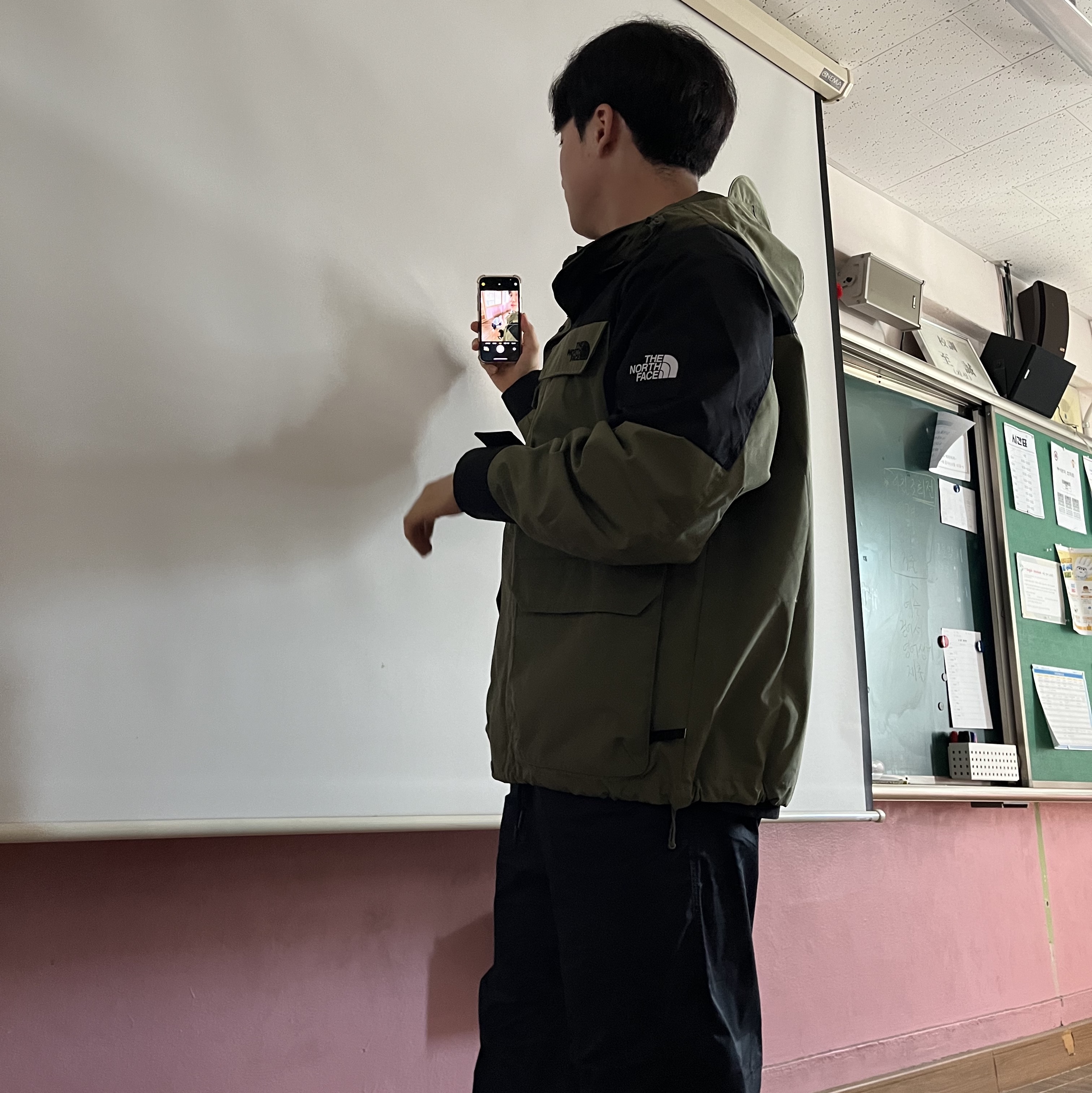The North Face White Label Ranger Jacket Khaki 착용 스타일 - 1