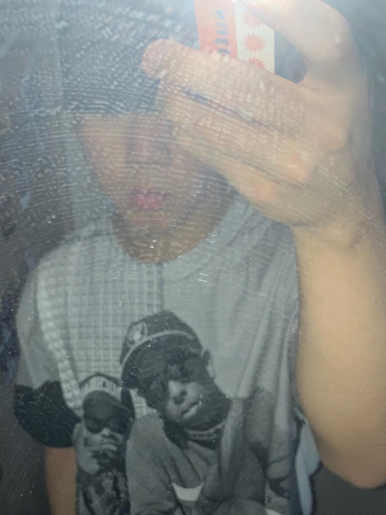 Stussy x Gang Starr T-Shirt White 착용 스타일 - 1