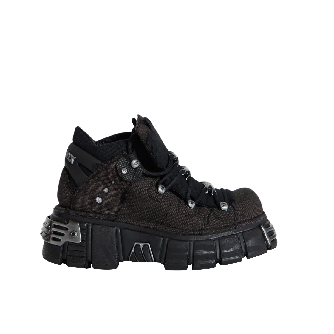 뉴 락 x 제이디드 런던 디케이 타워 앵클 부츠 블랙(New Rock x Jaded London Decay Tower Ankle Boots Black)