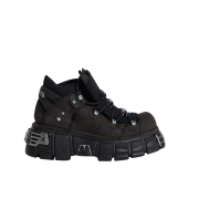 New Rock x Jaded London Decay Tower Ankle Boots Black