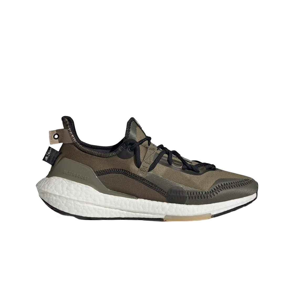 G55649 Adidas x Parley Ultraboost 21 Focus Olive Core Black