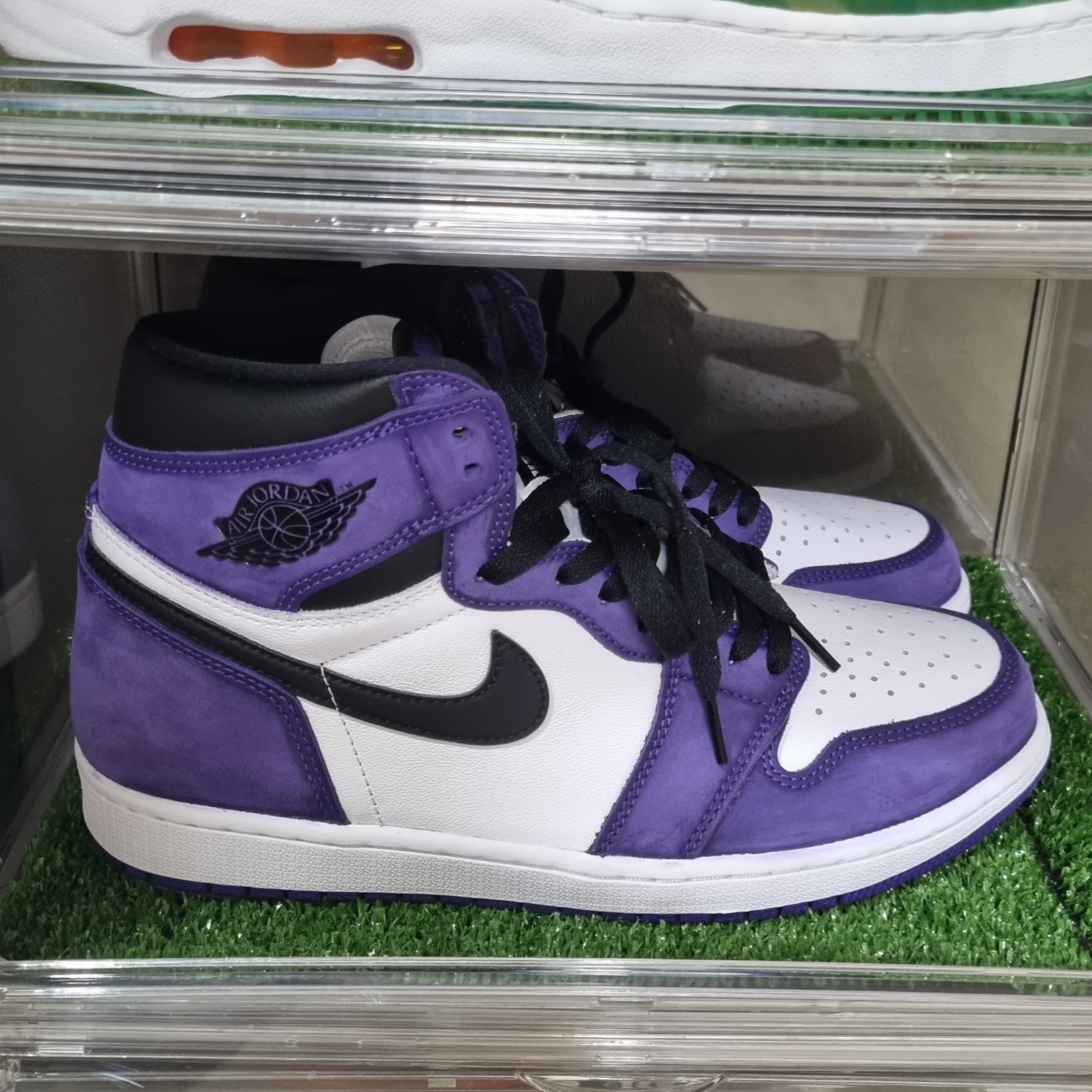 Jordan 1 Retro High OG Court Purple 2020 착용 스타일 - 3