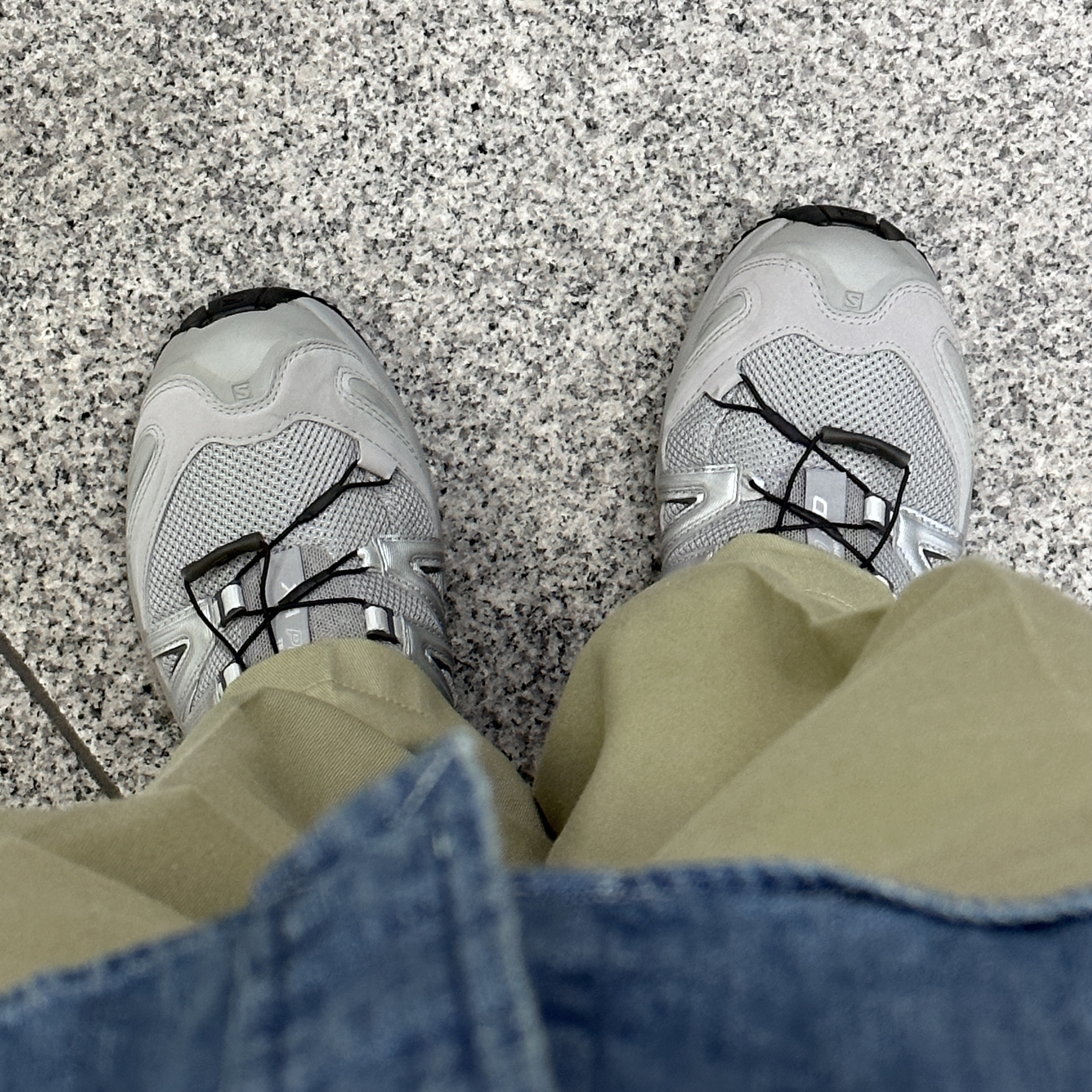 Salomon XA Pro 3D Alloy Silver 착용 스타일