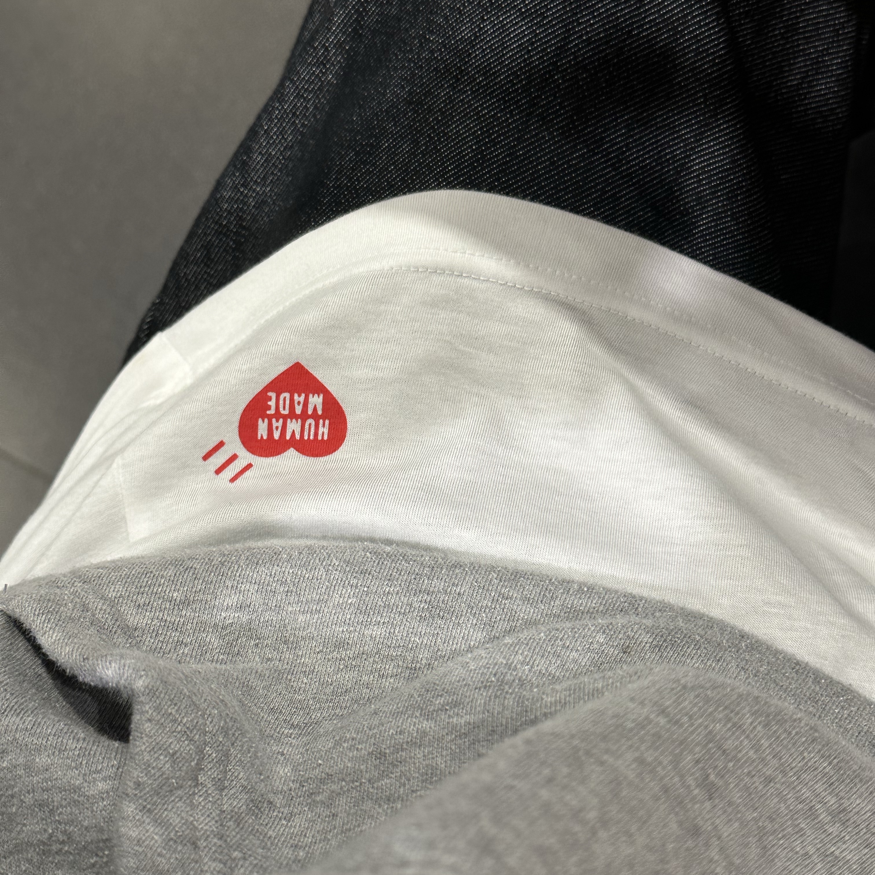 Human Made T-Shirts White (3 Pack) 착용 스타일