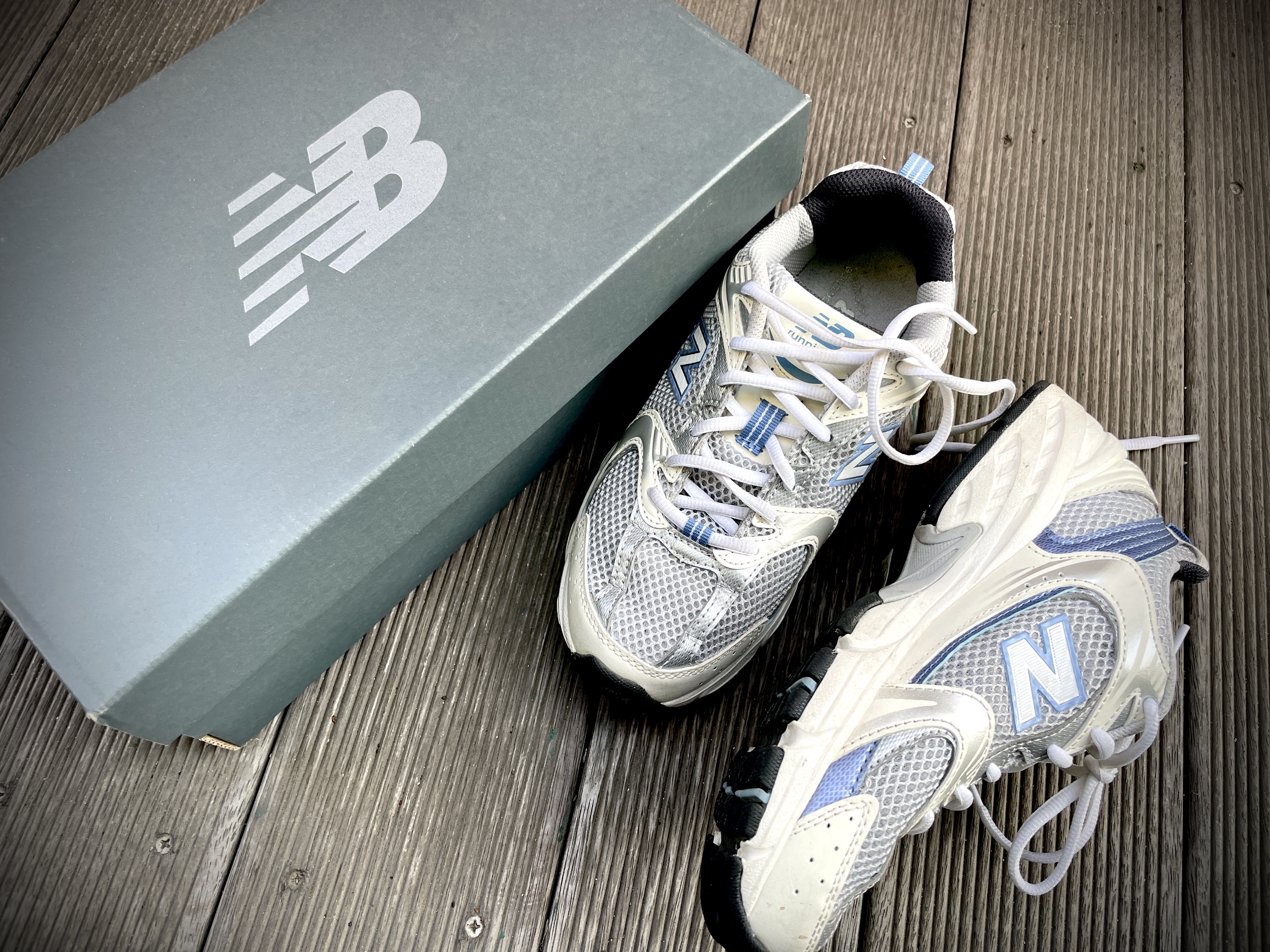 New Balance 530 Steel Blue 착용 스타일