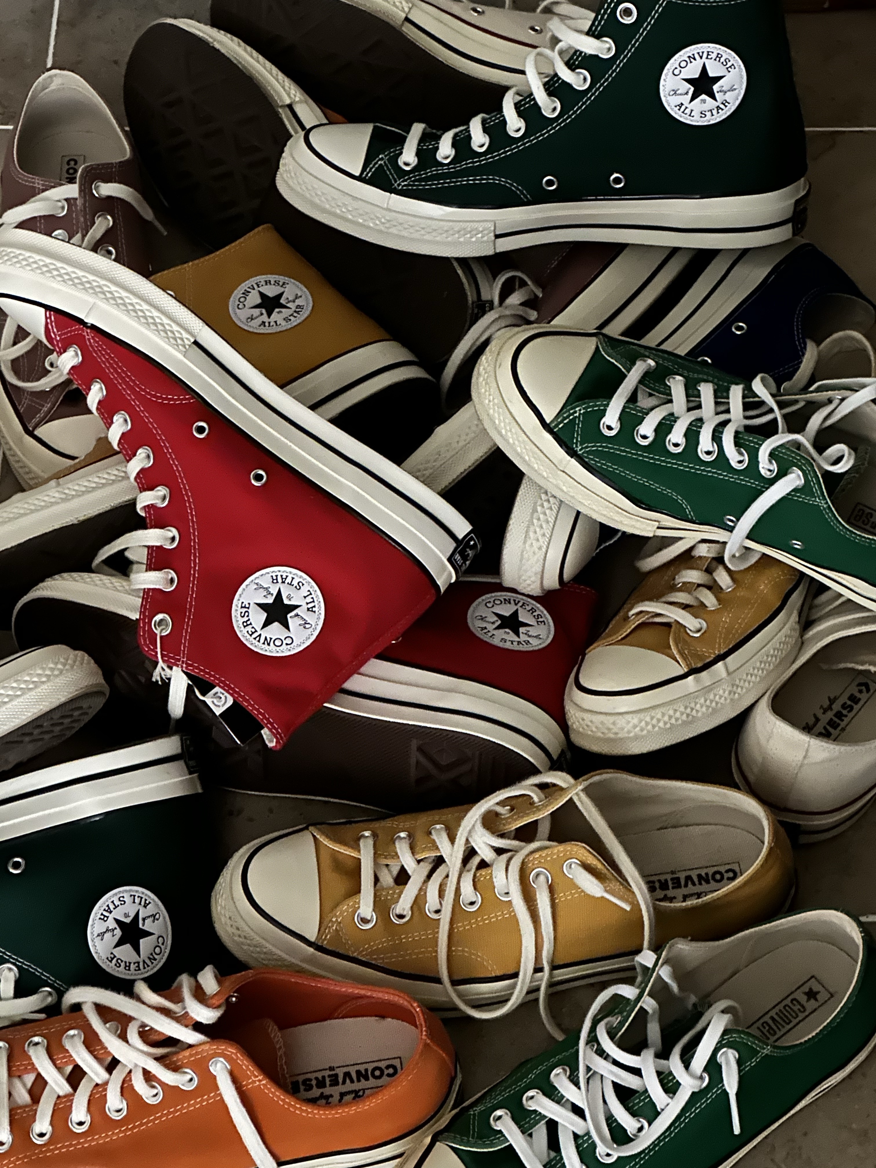 Converse Chuck 70 Ox Parchment, Converse Chuck 70 Ox Vintage Canvas Rush Blue 착용 스타일