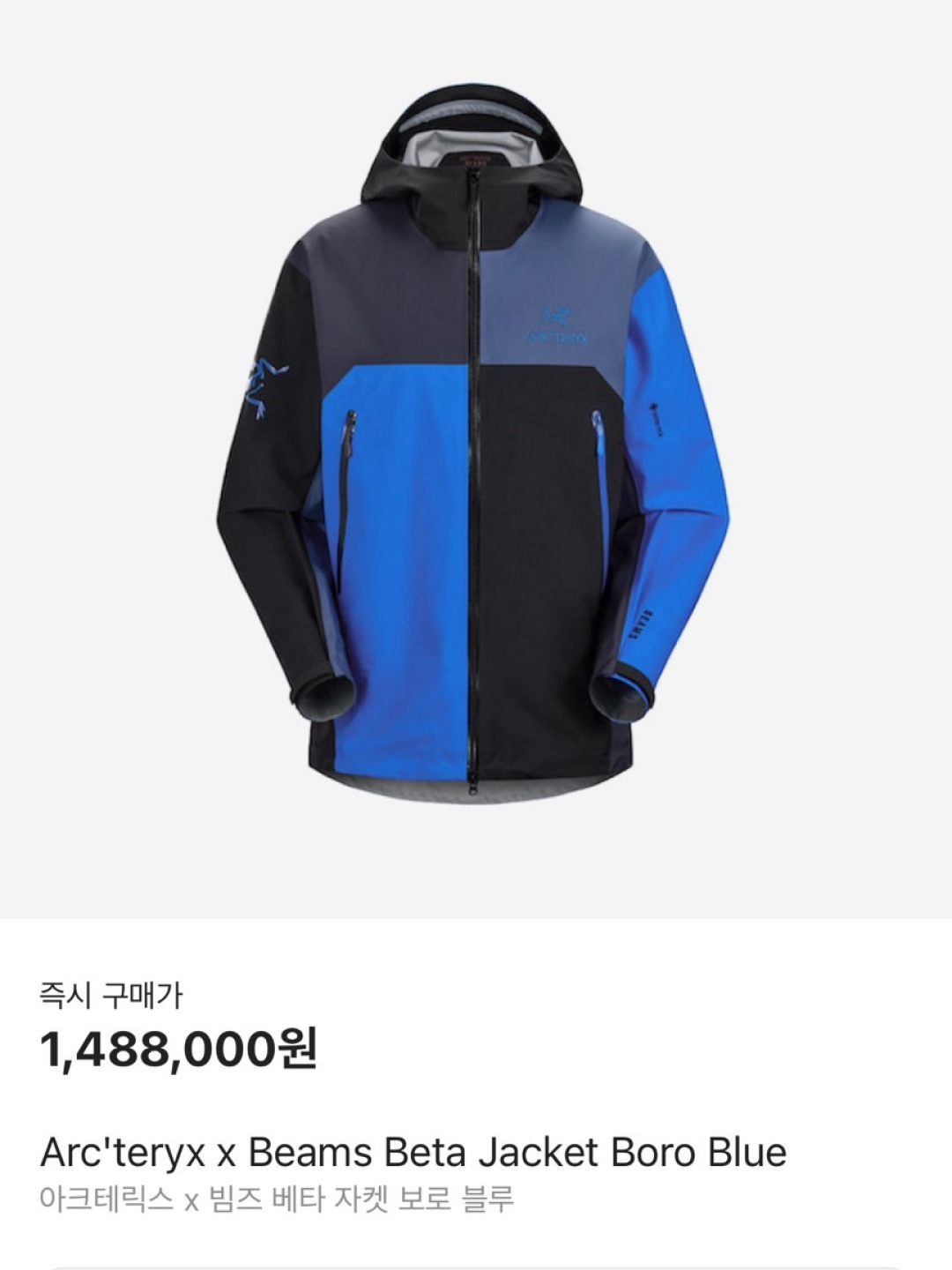 Arc'teryx x Beams Beta Jacket Boro Blue, Arc'teryx x Beams Dimensions Beta Jacket Multi 착용 스타일 - 6
