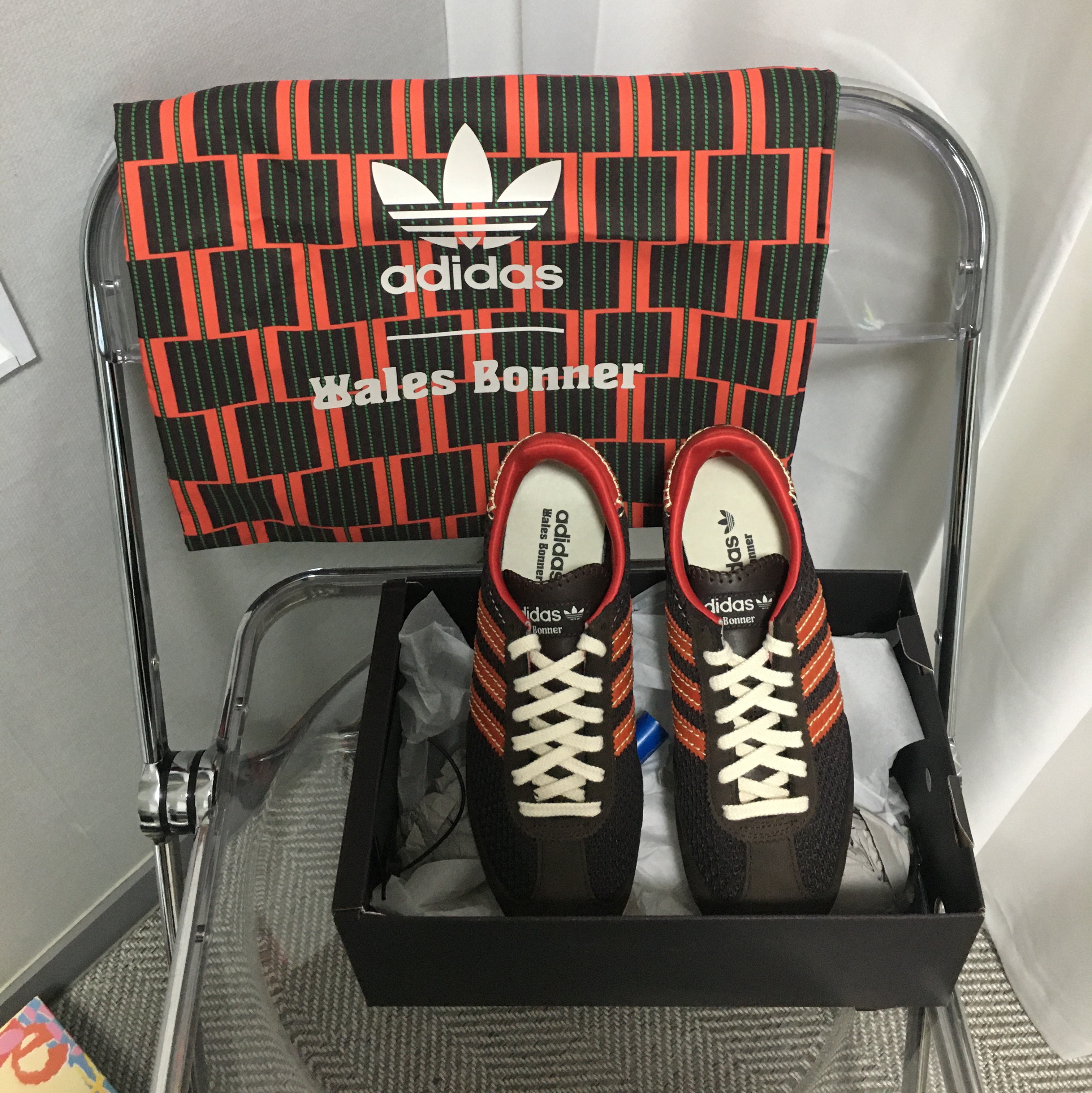 Adidas x Wales Bonner SL 72 Knit Brown 착용 스타일 - 4