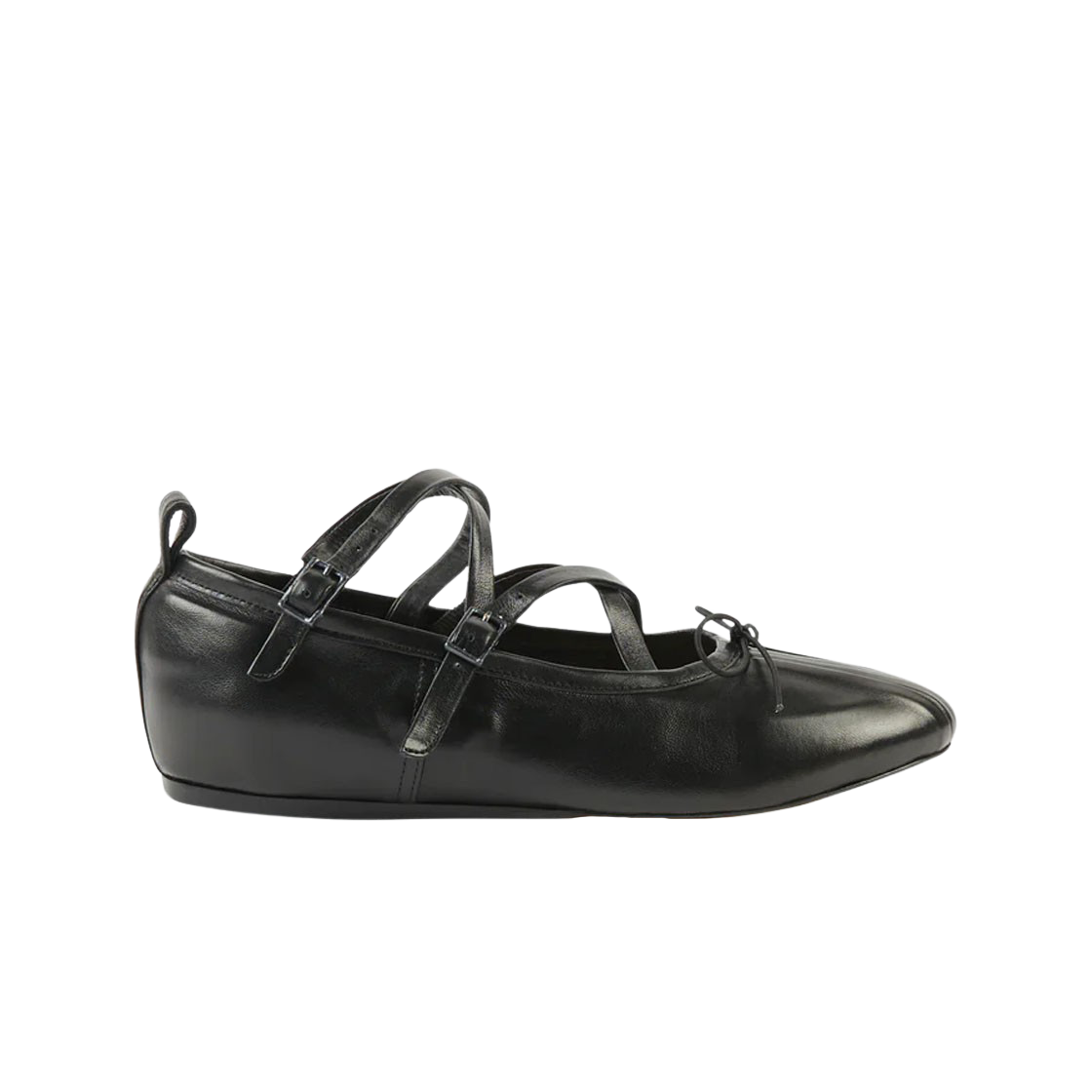 (W) 시몬 로샤 크리스 크로스 발레리나 블랙((W) Simone Rocha Criss Cross Ballerina Black)