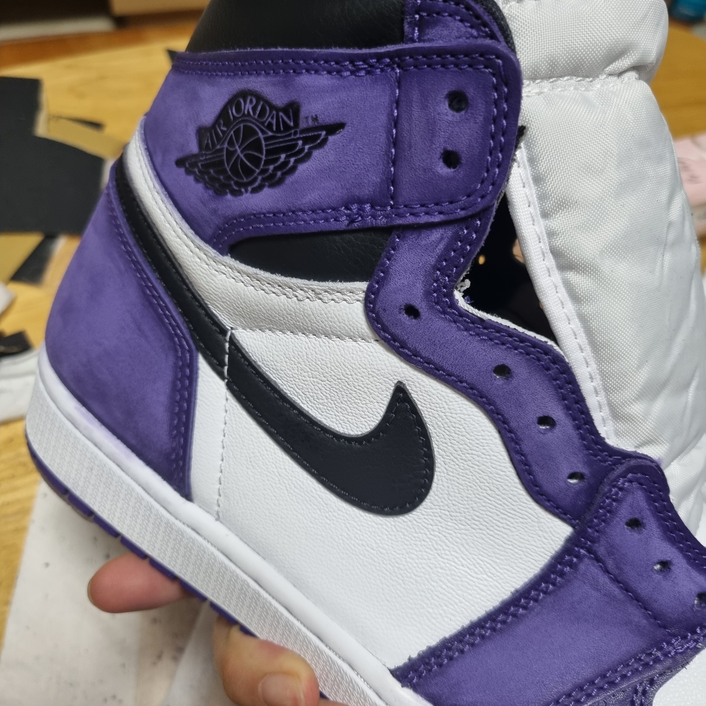 Jordan 1 Retro High OG Court Purple 2020 착용 스타일 - 1