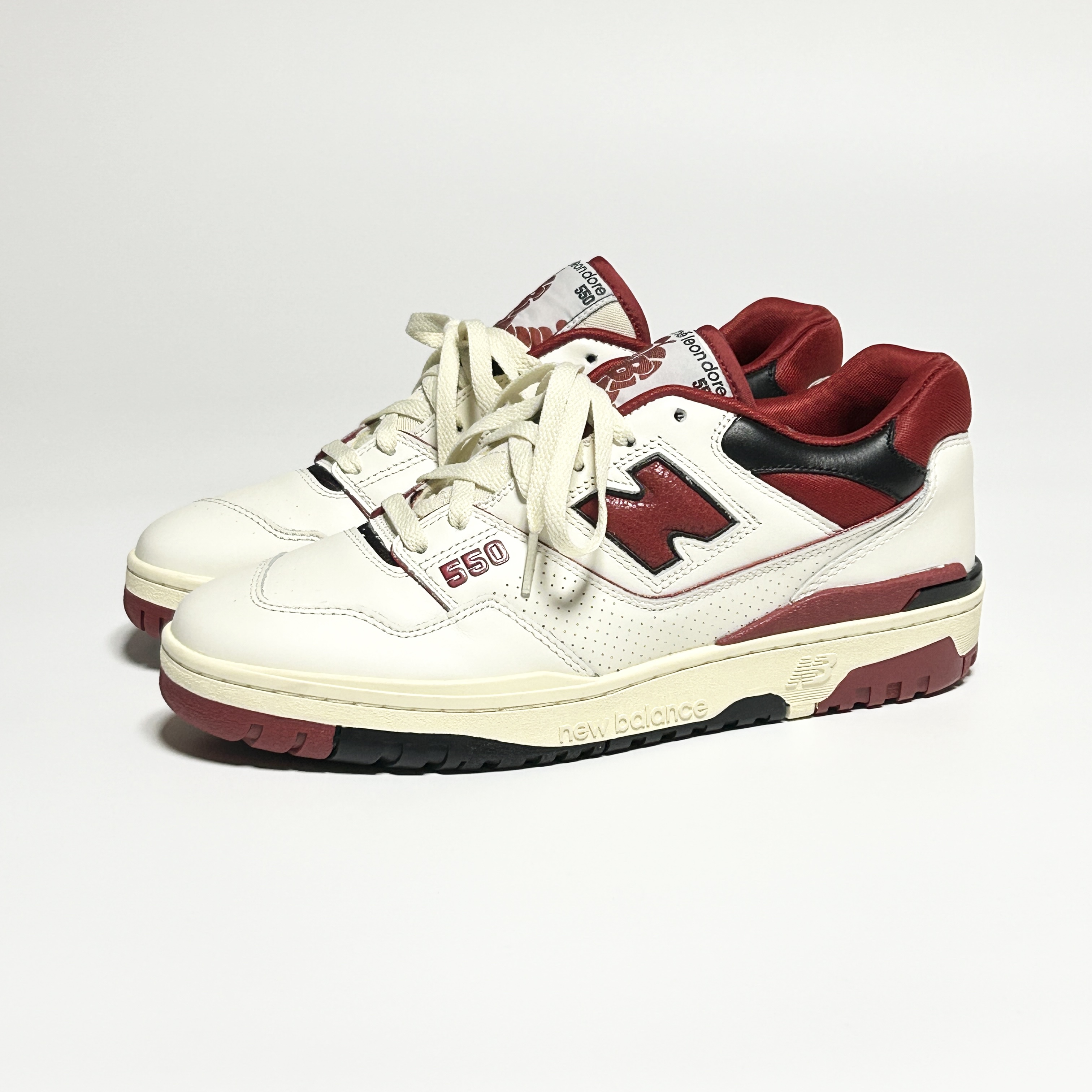 New Balance x Aime Leon Dore 550 Red 착용 스타일 - 2