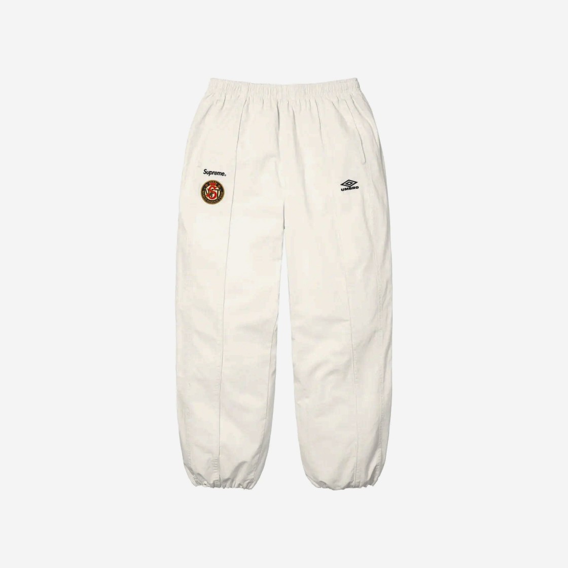 Supreme x Umbro Cotton Ripstop Track Pants White - 23FW 상세 이미지 1