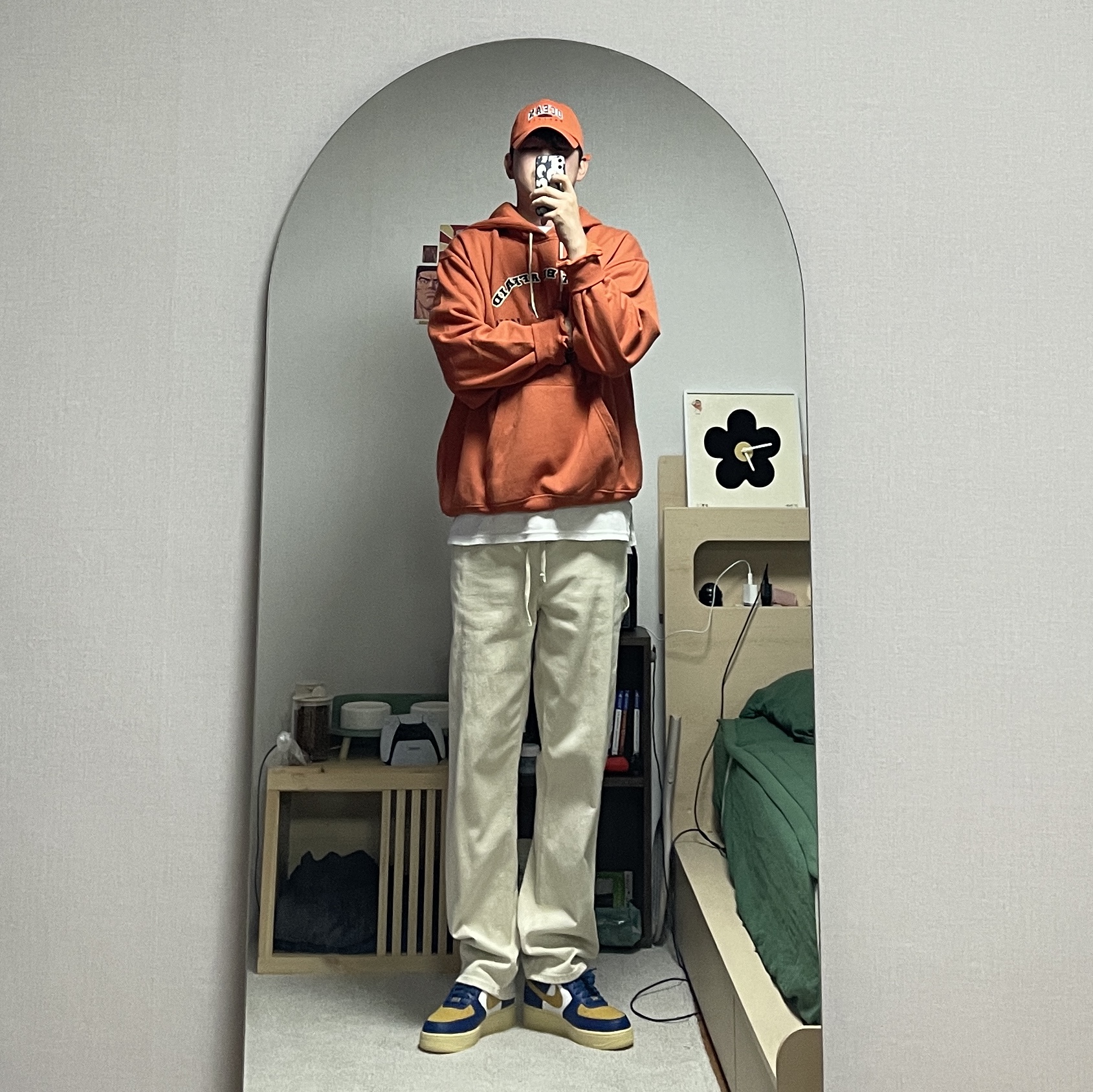 Nike x Undefeated Air Force 1 Low SP 5 On It Court Blue 착용 스타일 - 3