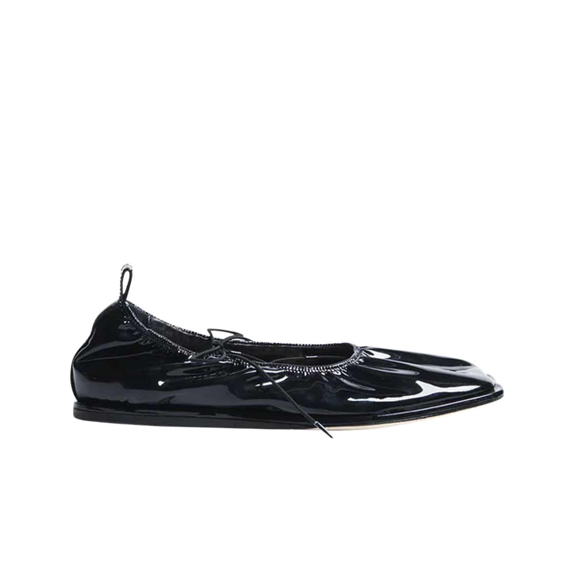 (W) 시몬 로샤 하트 토 레이스업 발레리나 블랙((W) Simone Rocha Heart Toe Lace Up Ballerina Black)