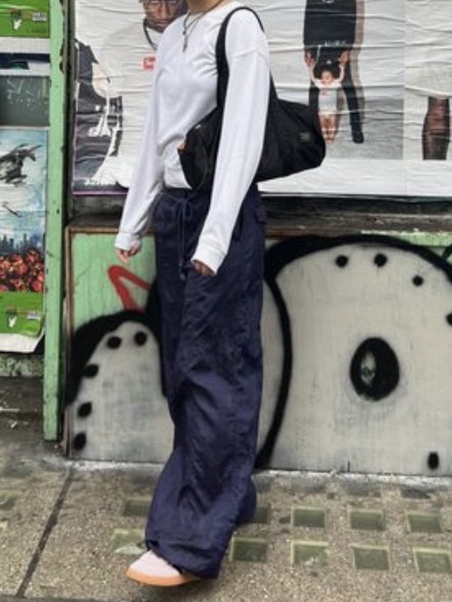 Porter Tanker Duffle Bag S Black, Porter Tanker Duffle Bag L Iron Blue 착용 스타일 - 4