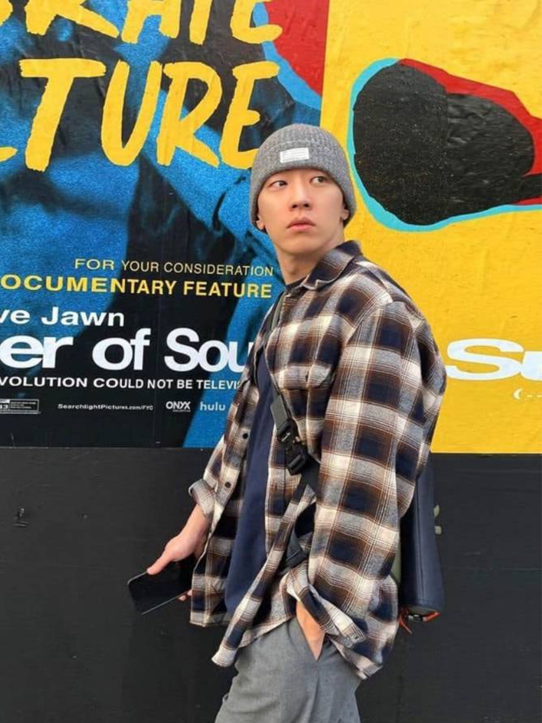 Wooyoungmi Check Shirt Blue - 22FW, Auralee Wool Recycled Polyester Cloth Shirt Black Check - 21AW 착용 스타일 - 3