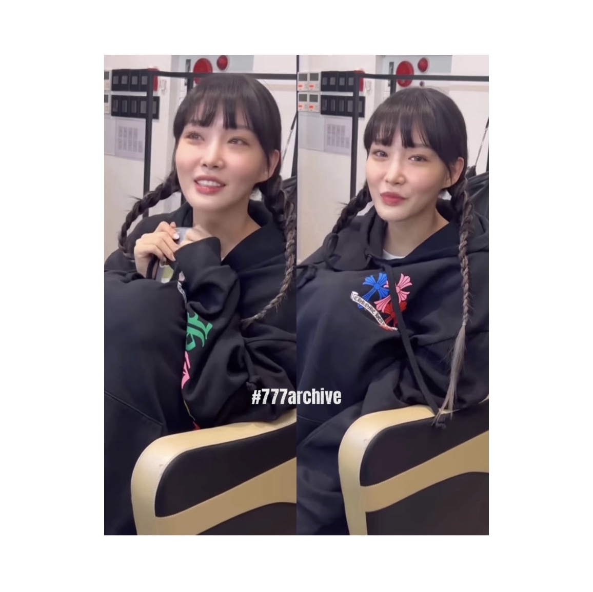 Chrome Hearts Multi Color Cross Hoodie Black 착용 스타일 - 3