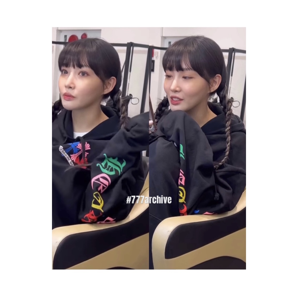 Chrome Hearts Multi Color Cross Hoodie Black 착용 스타일 - 2