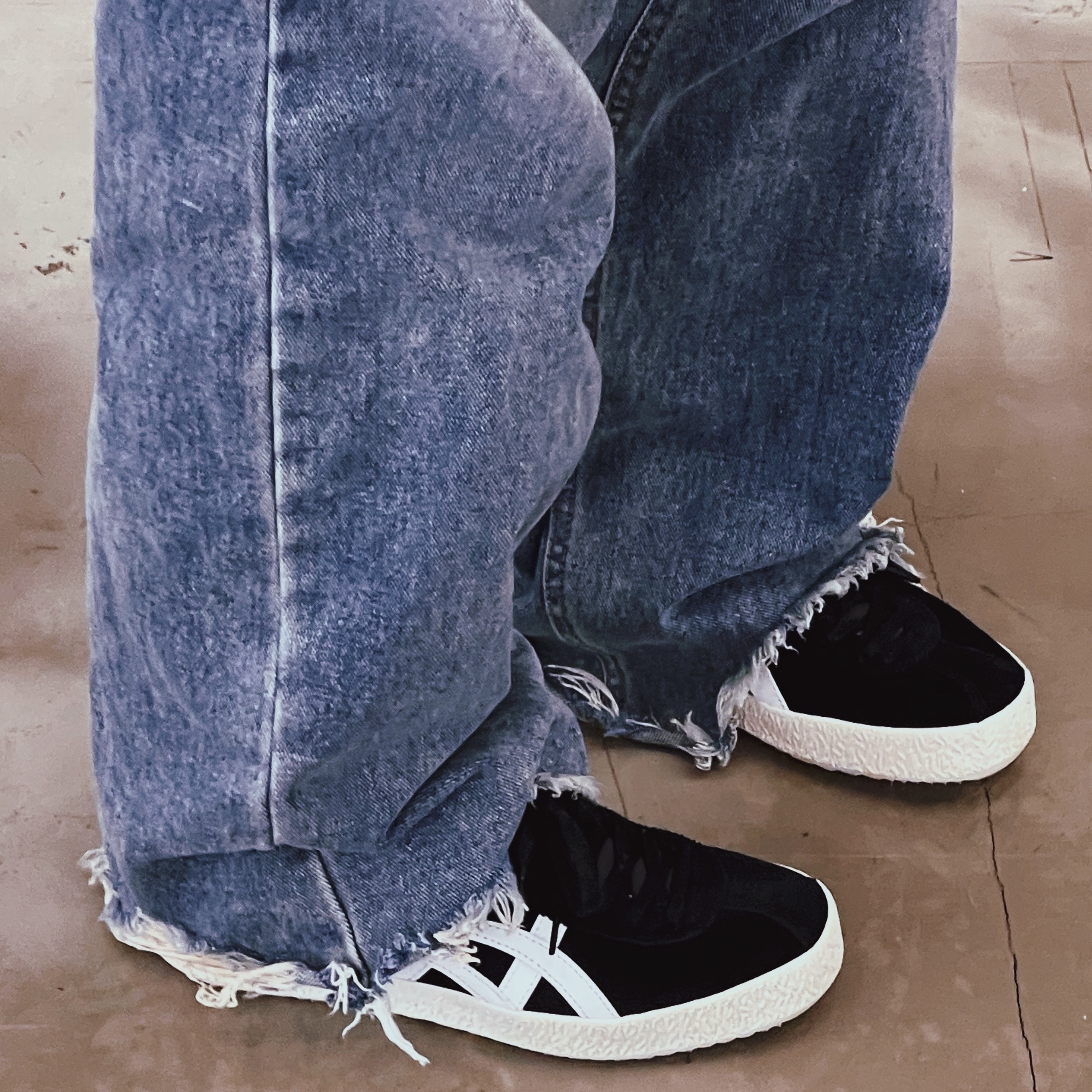 Onitsuka Tiger Mexico Deligation Black White 착용 스타일 - 5
