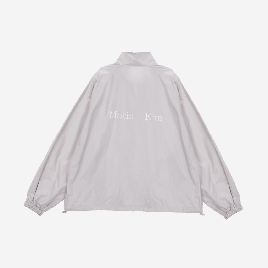 (W) Matin Kim Logo Coating Jumper Grey 상세 이미지 1