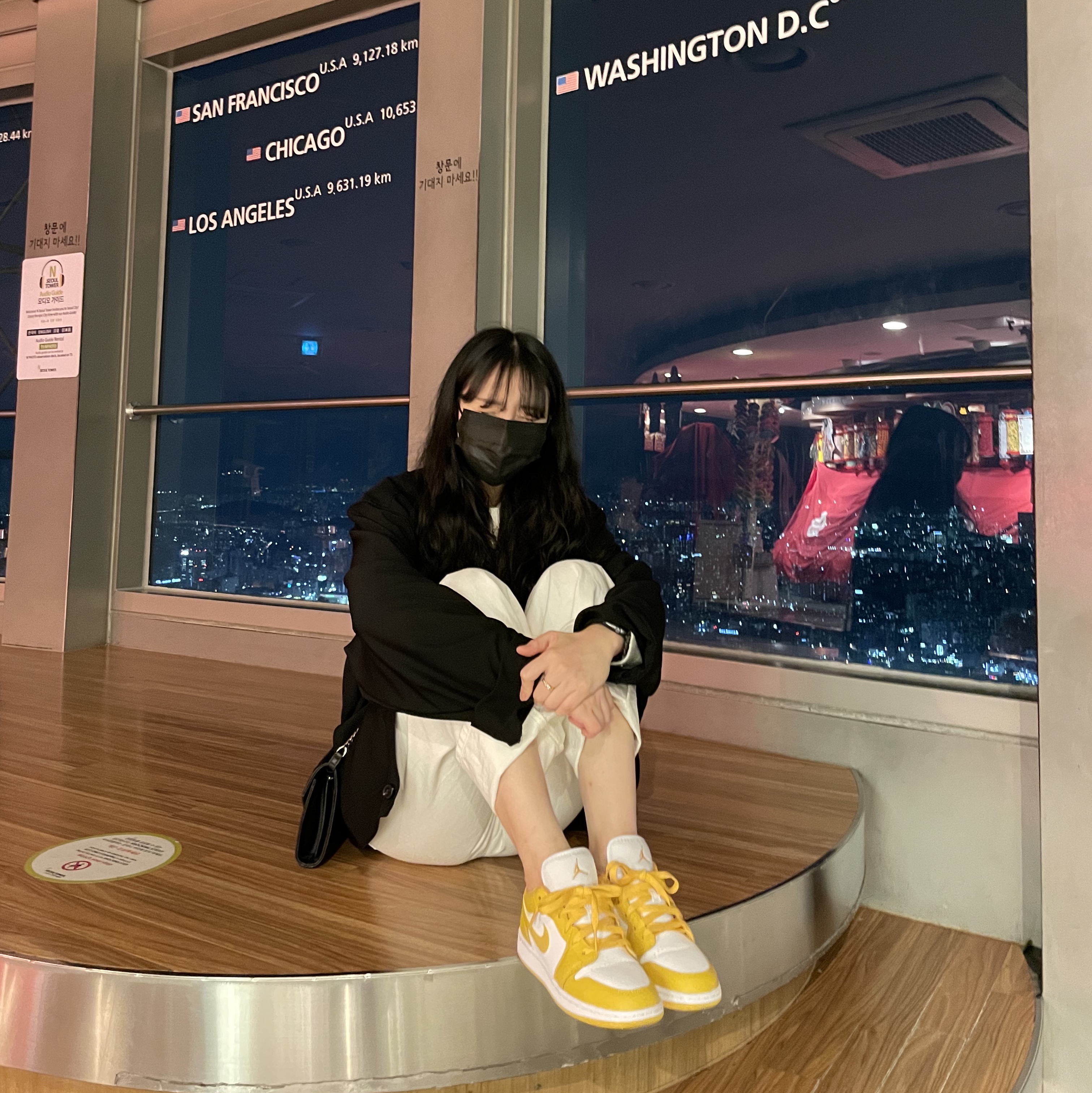 Jordan 1 Low Pollen, (GS) Jordan 1 Low Pollen 착용 스타일 - 1