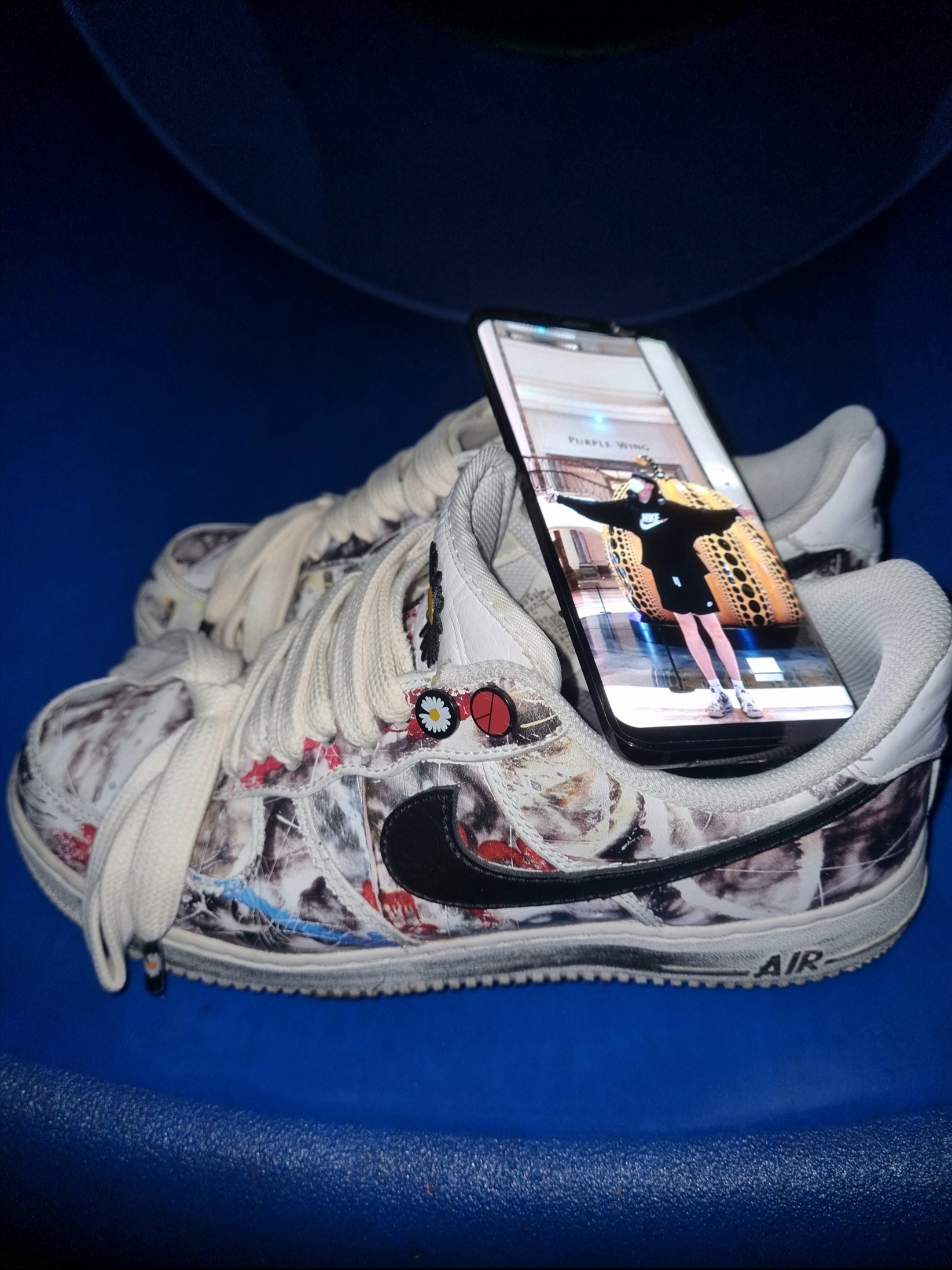 Nike x Peaceminusone Air Force 1 Low Para-Noise 2.0, Nike NSW Woven Shorts Black - Asia 착용 스타일