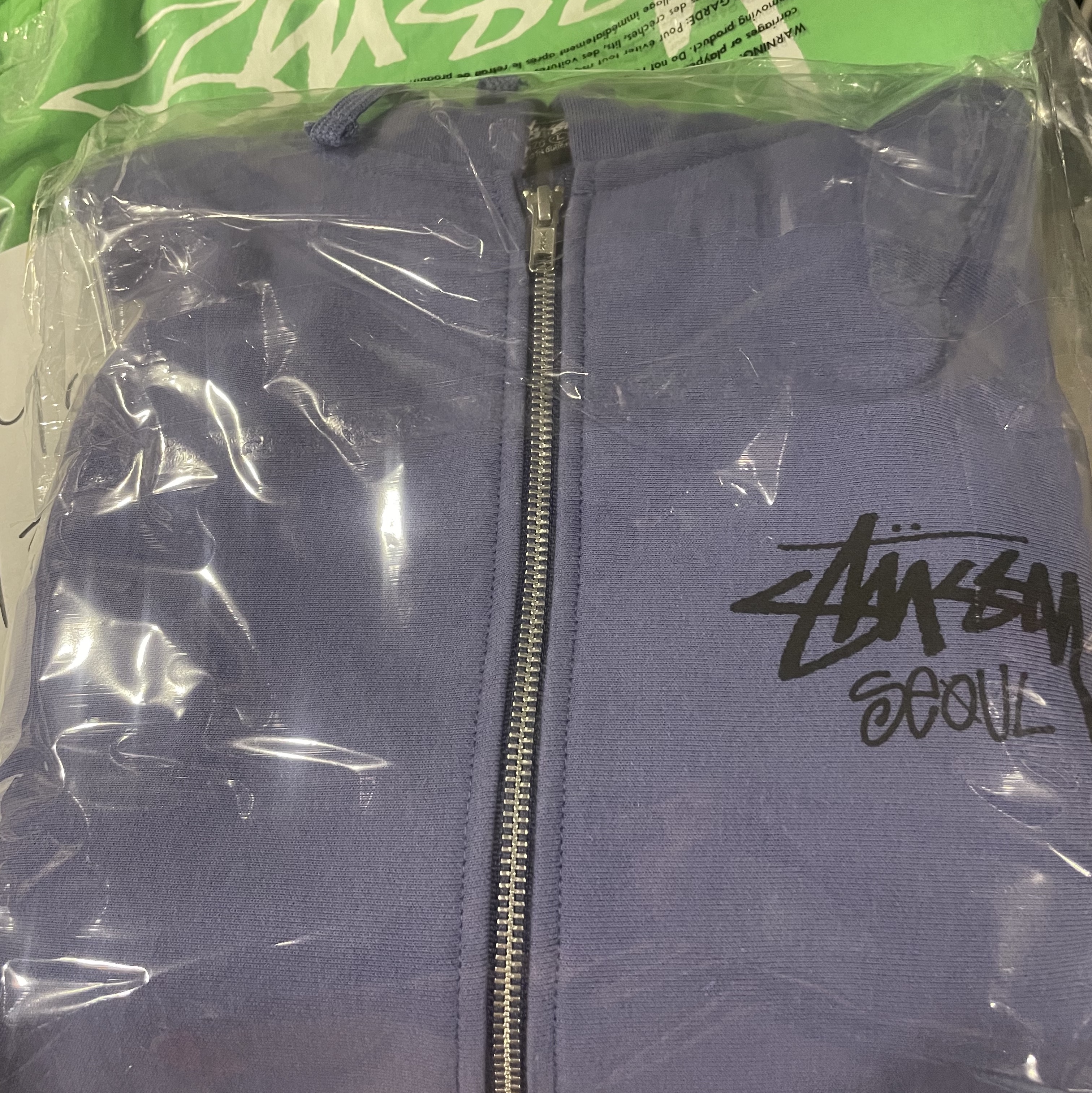 Stussy Stock Seoul Zip Hood Storm 2023 착용 스타일