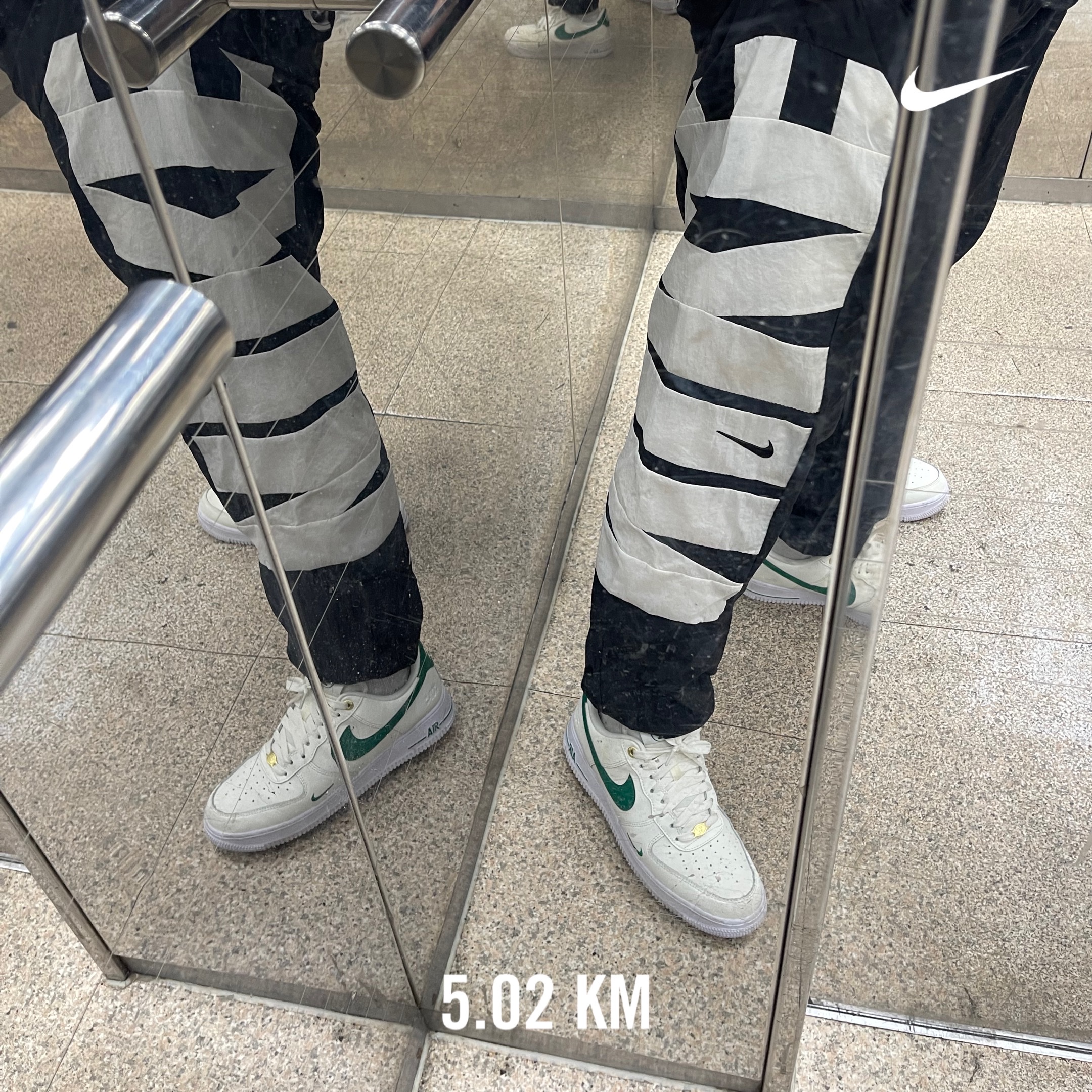 Nike Air Force 1 '07 LV8 40th Anniversary Join Forces Sail Malachite 착용 스타일