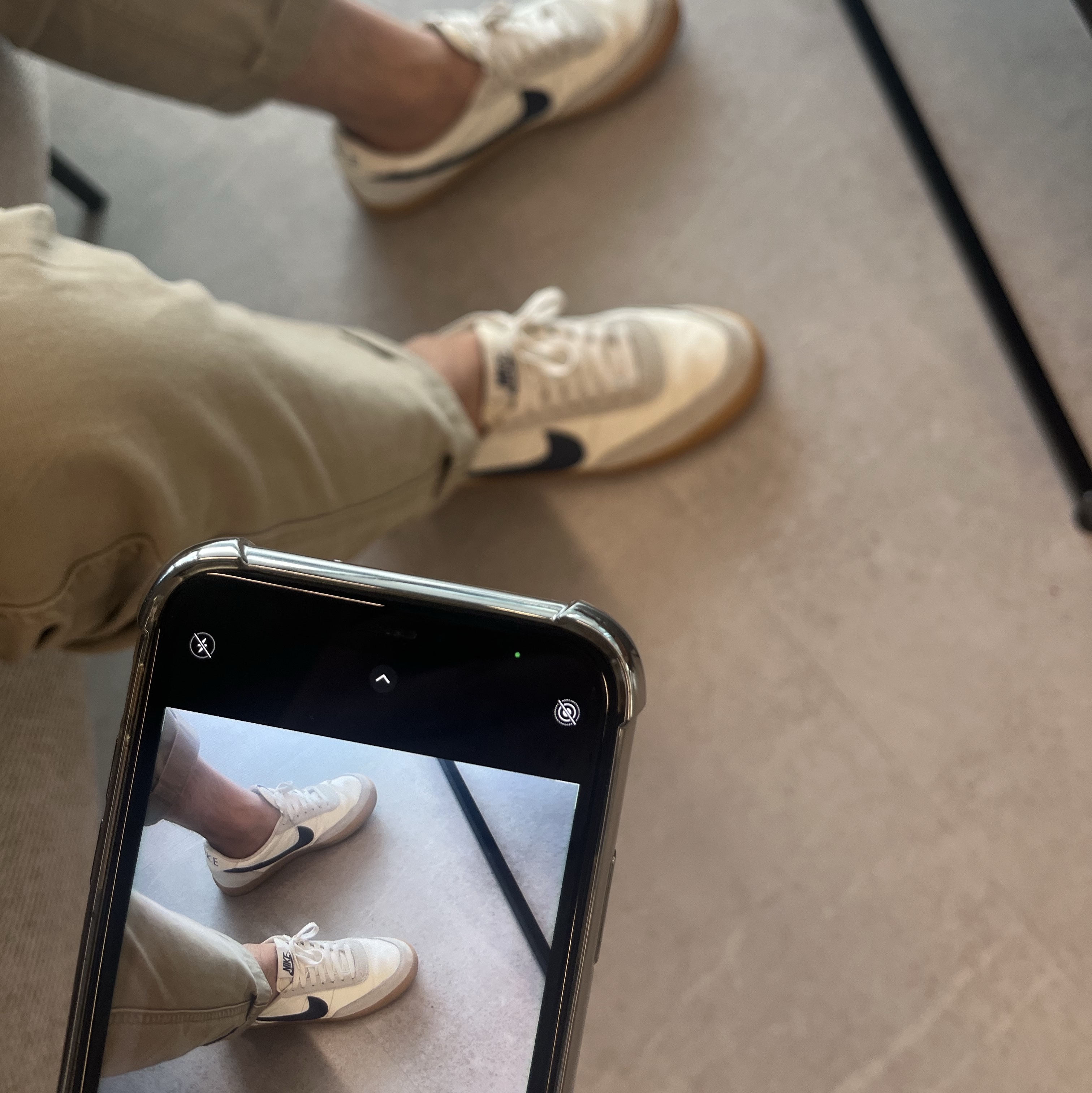 Nike x J.Crew Killshot 2 Sail Midnight Navy 착용 스타일