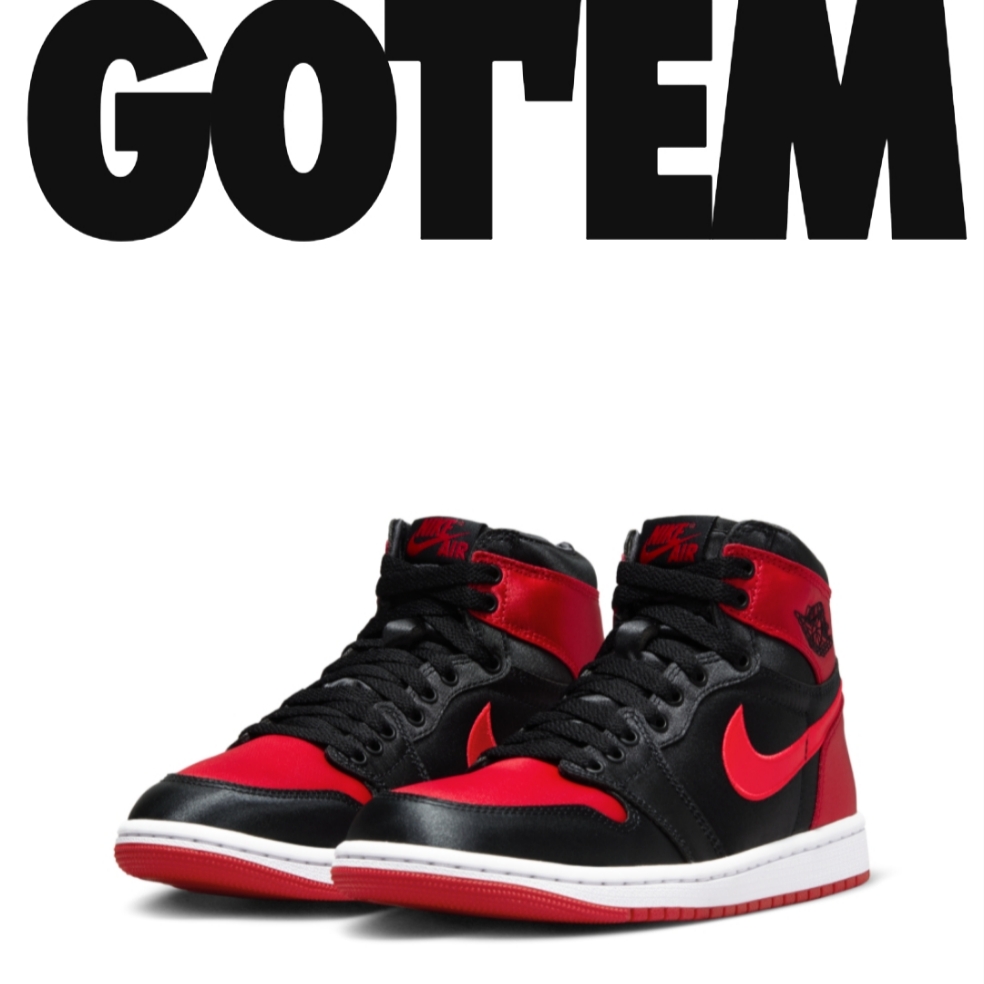(W) Jordan 1 Retro High OG Satin Bred 착용 스타일