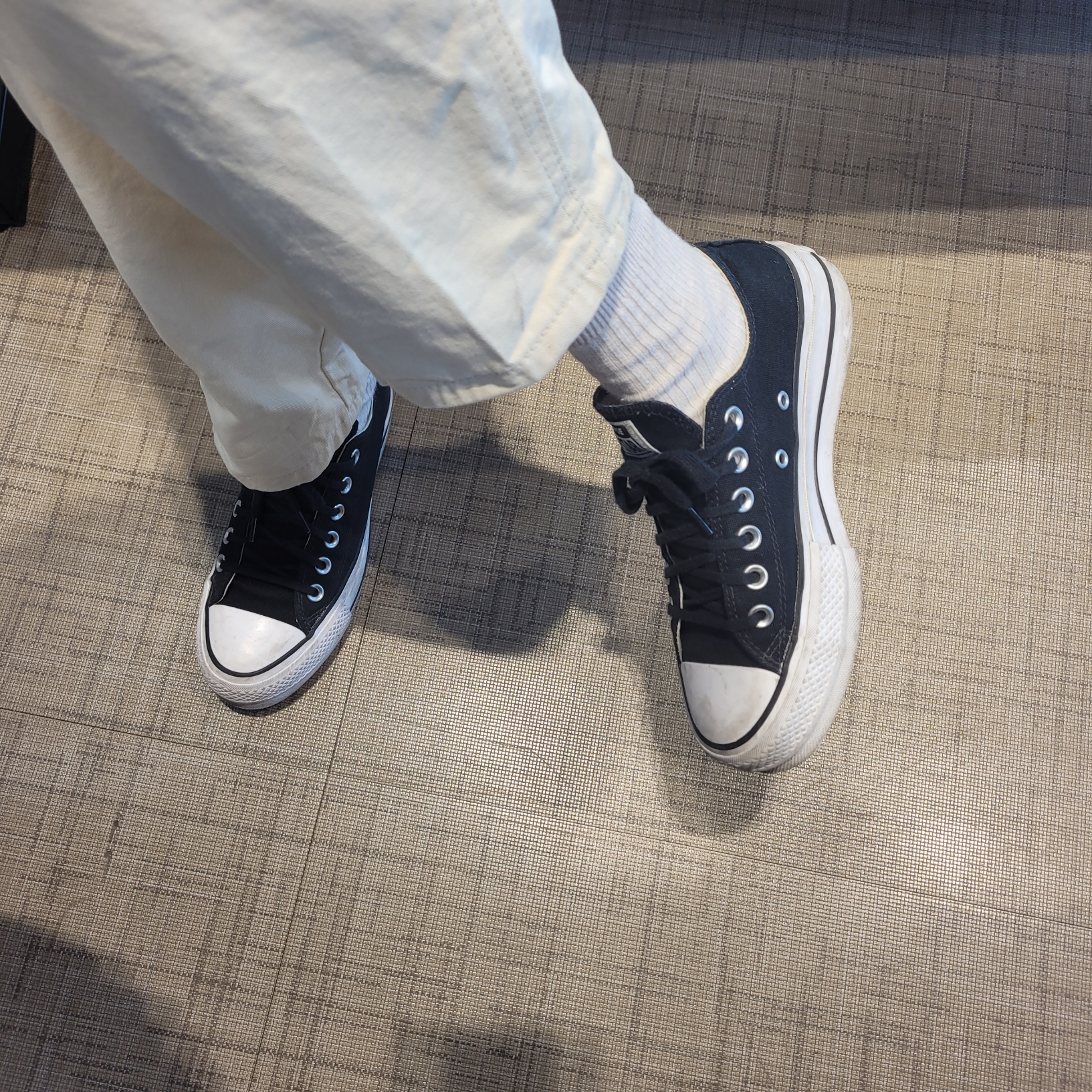 (W) Converse Chuck Taylor All Star Lift Ox Black 착용 스타일