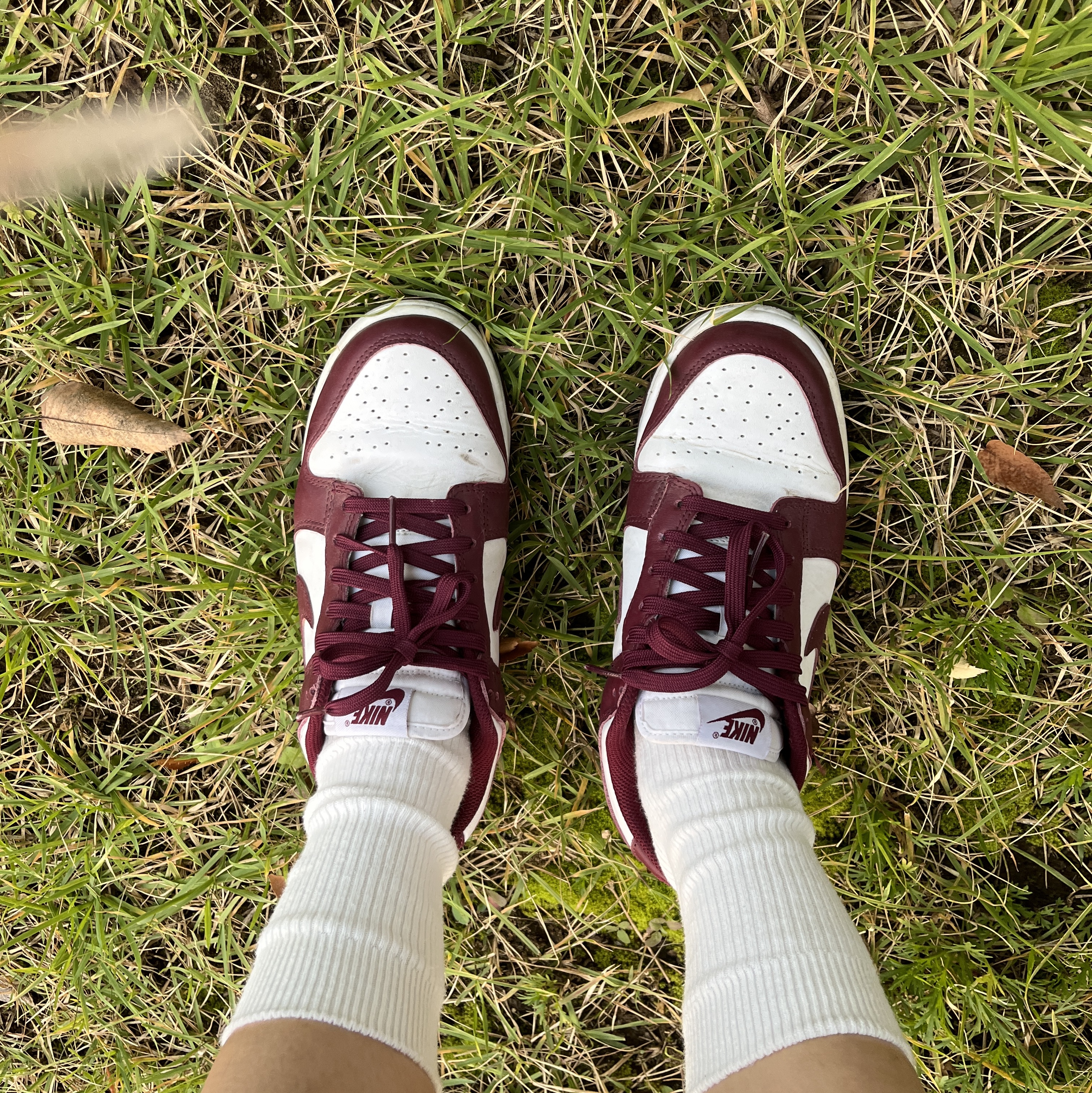 (W) Nike Dunk Low Bordeaux 착용 스타일