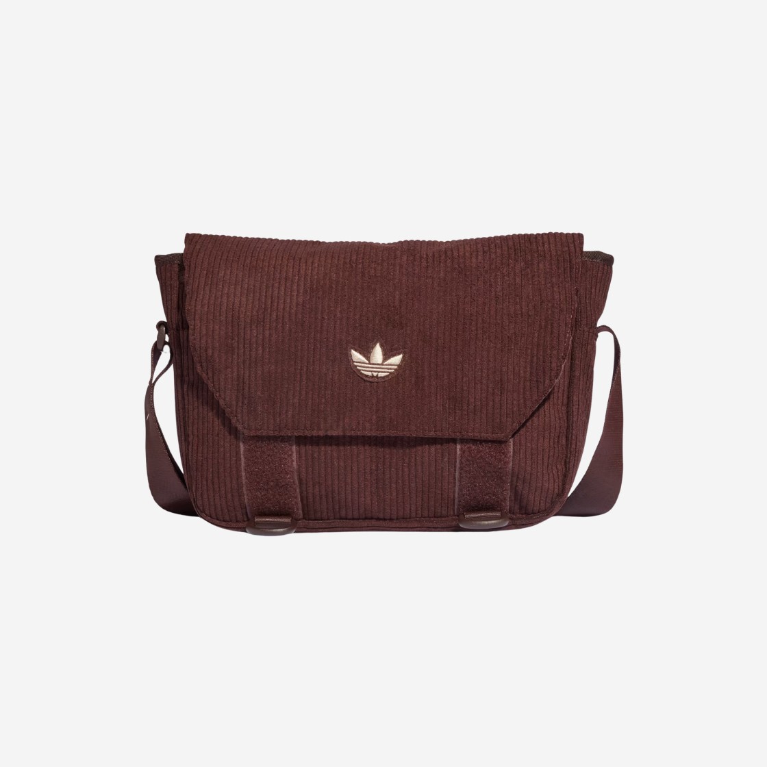 Adidas NEXT+ Corduroy Messenger Bag Shadow Brown 상세 이미지 1