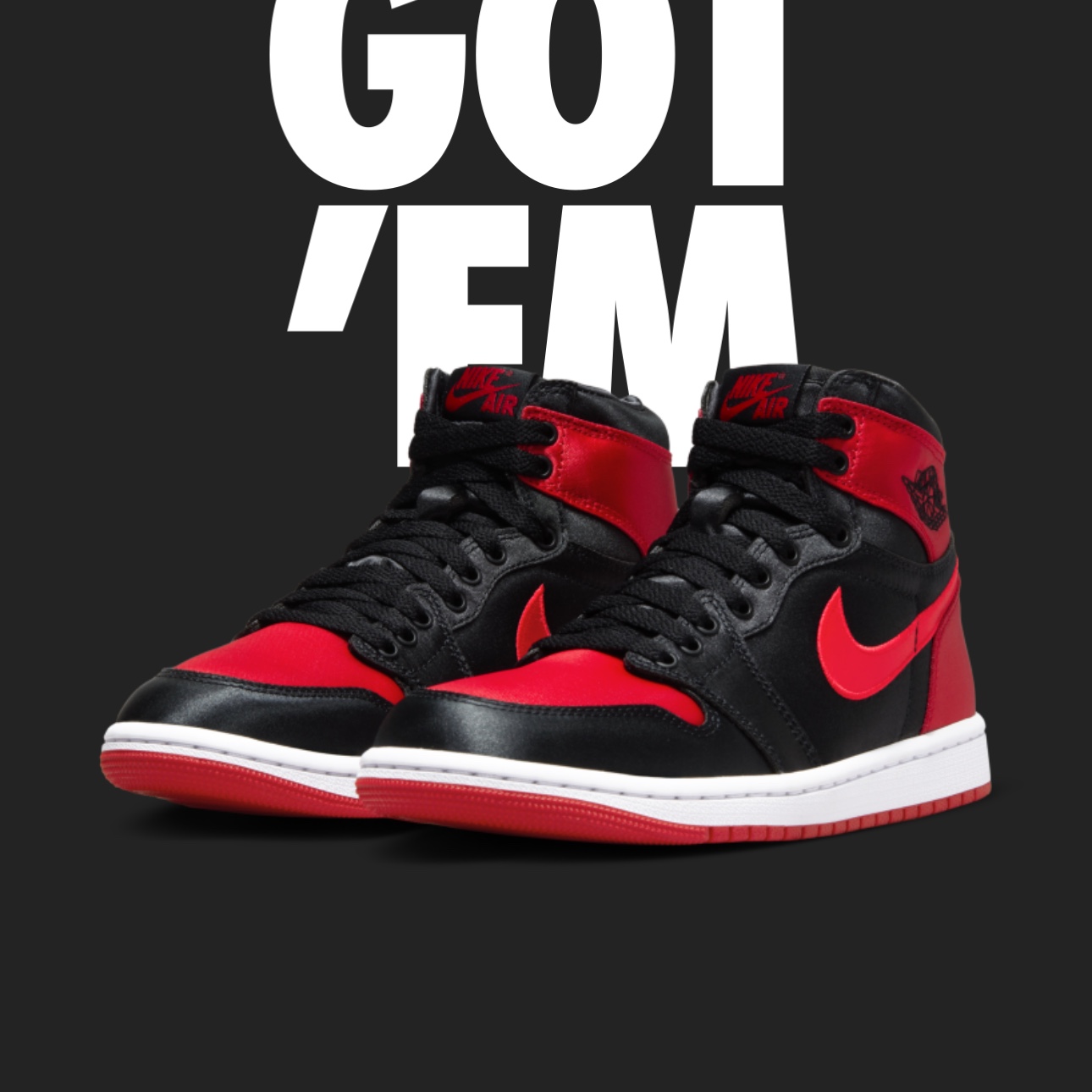 (W) Jordan 1 Retro High OG Satin Bred 착용 스타일