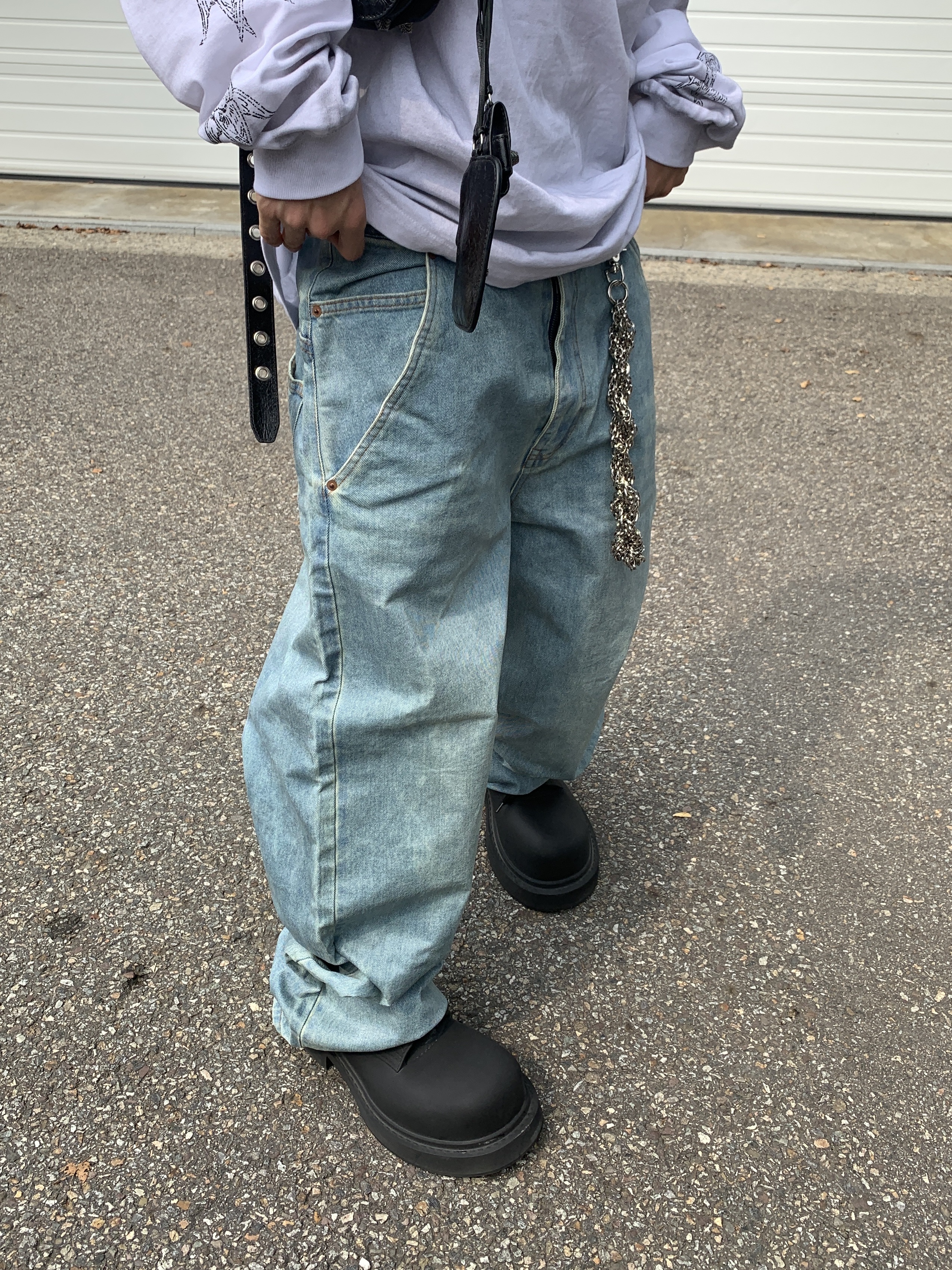 Balenciaga Steroid Derby Black 착용 스타일 - 2