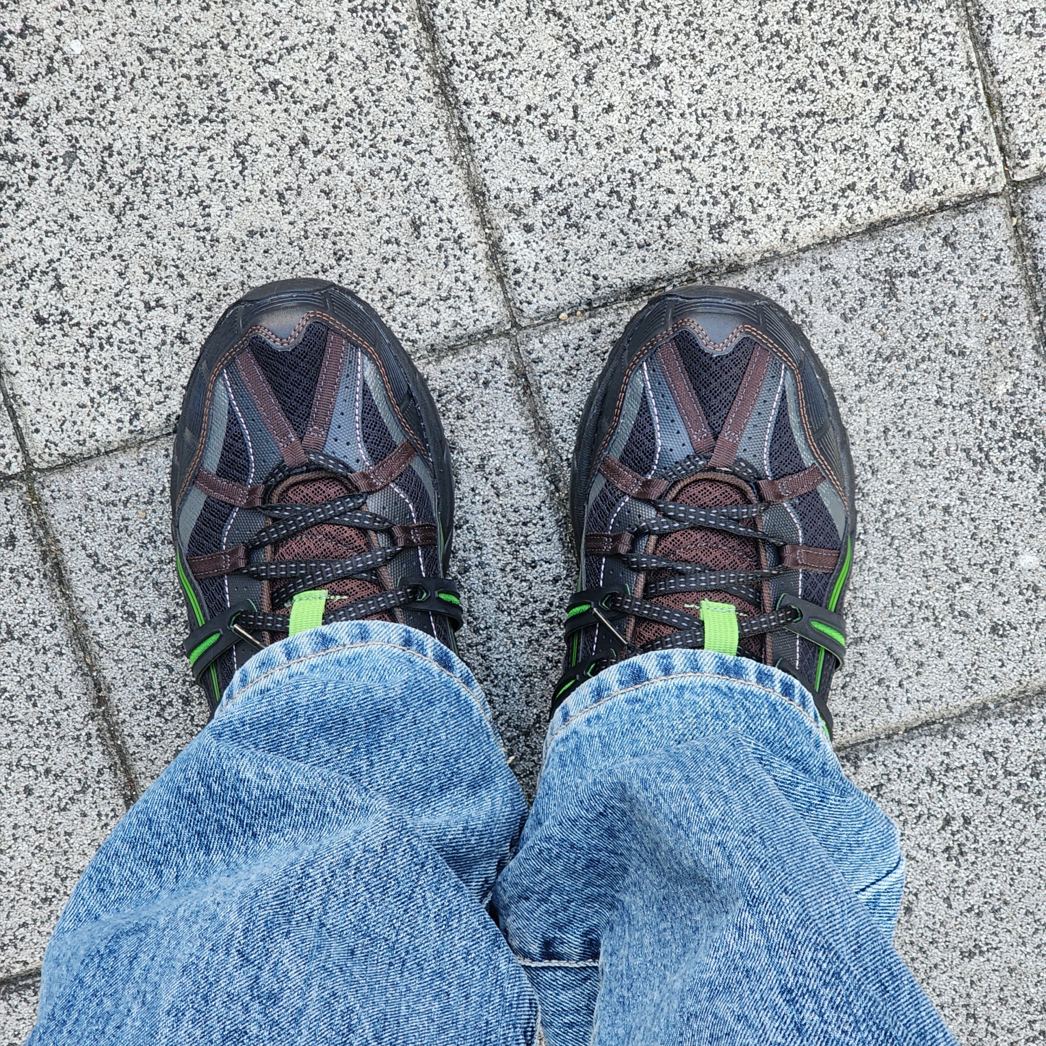 Asics x Andersson Bell Gel-Sonoma 15-50 Black Green 착용 스타일